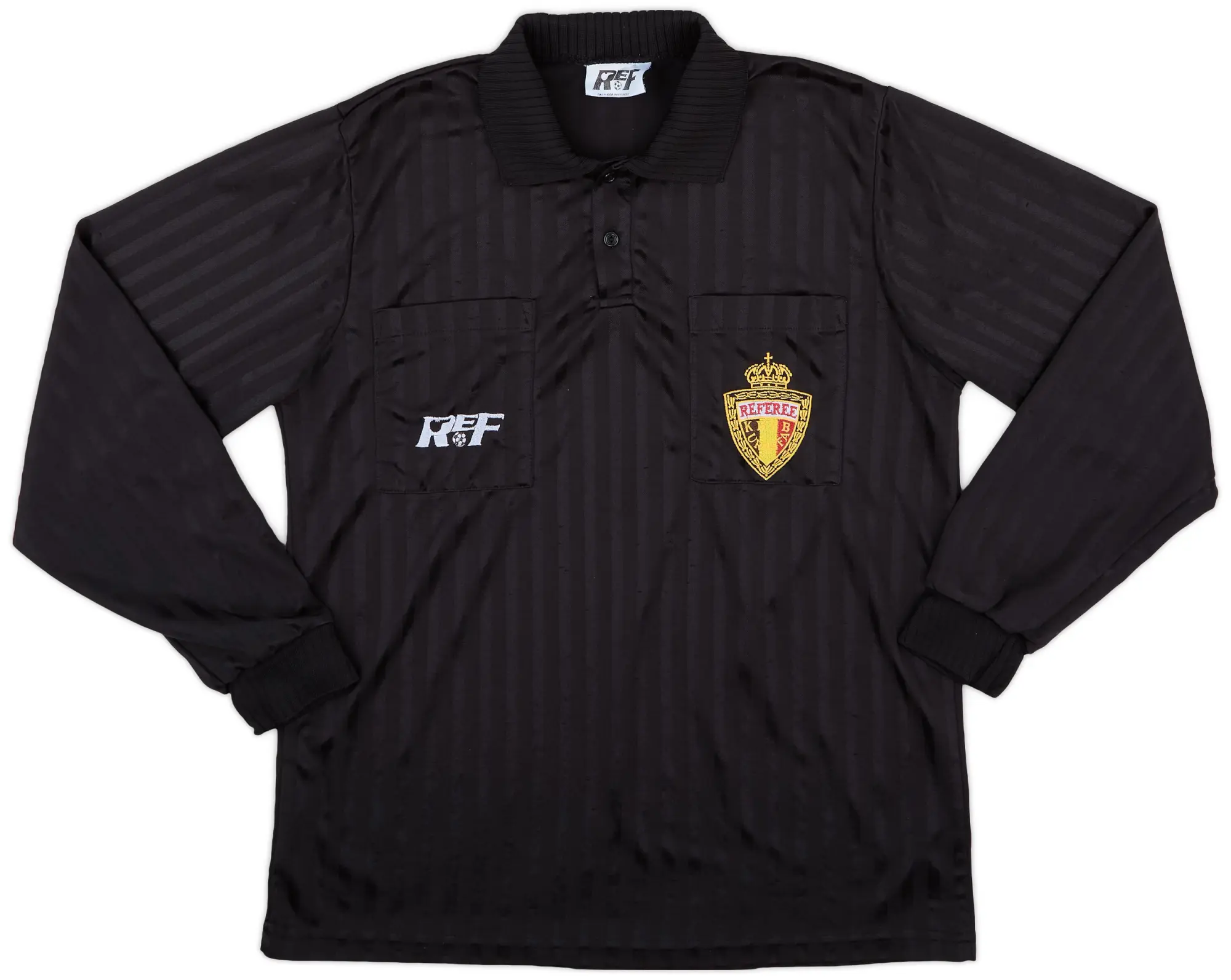 Training 1990s Belgium REF Referee L/S Shirt - 9/10 - (L)