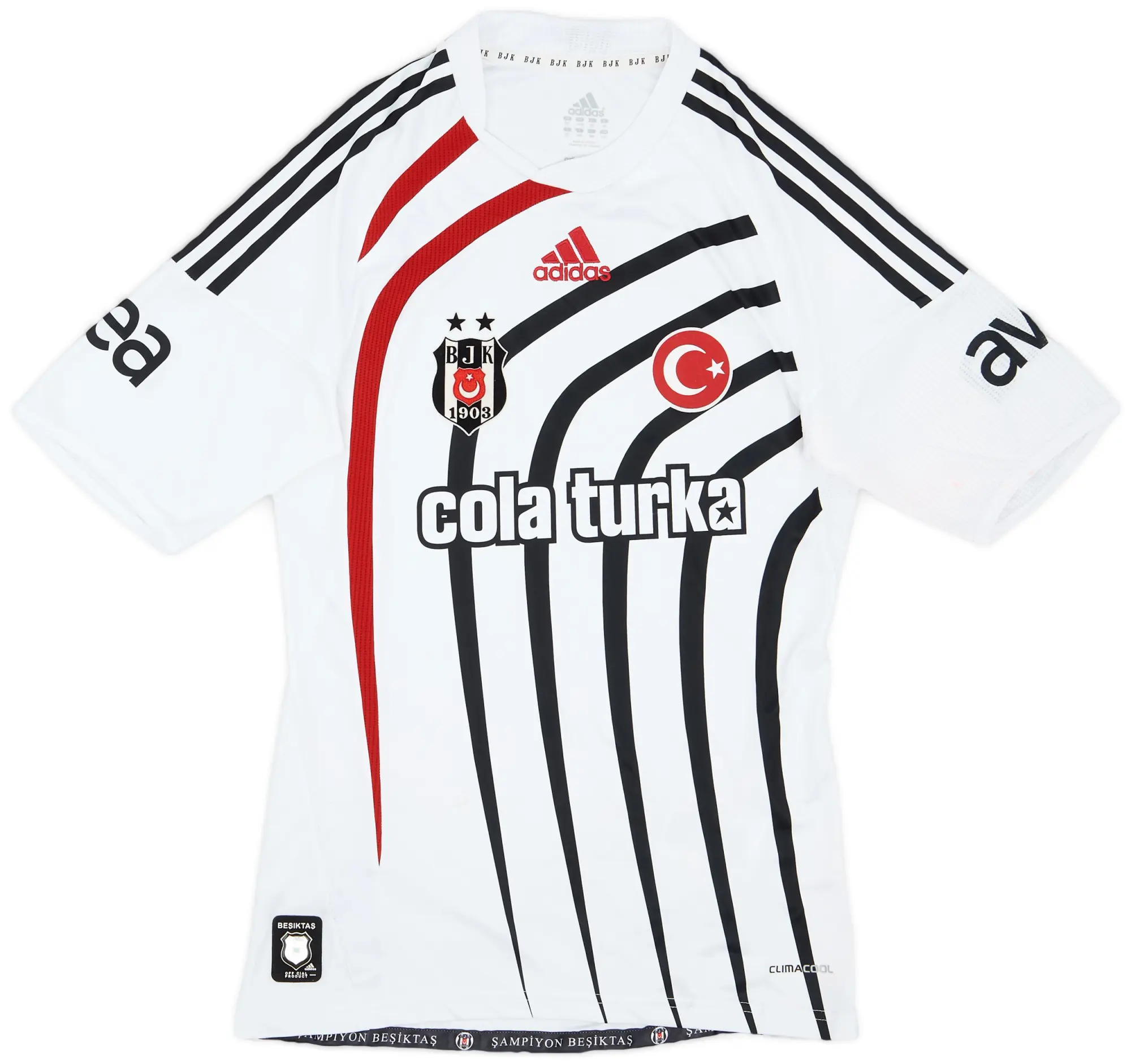 adidas 2009-10 Besiktas Home Shirt - 6/10 - (XS)