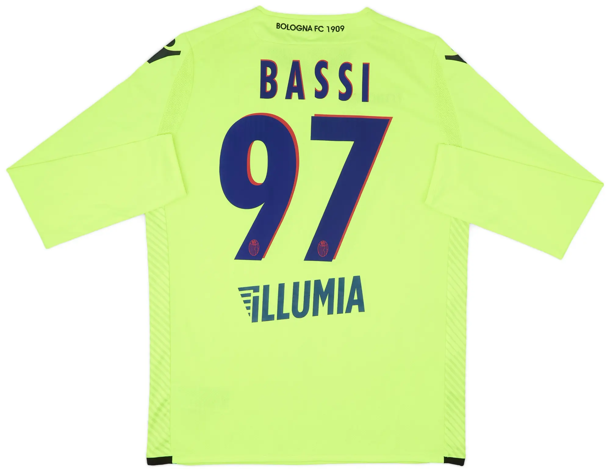 Macron 2016-17 Bologna GK Shirt Bassi #97 - 10/10 - (XL)