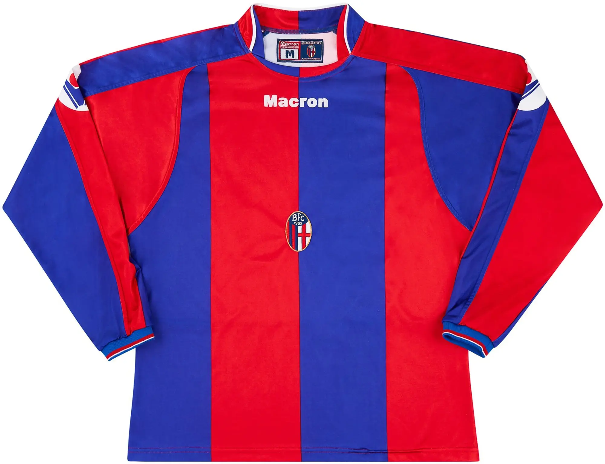 Macron 2004-05 Bologna Primavera Match Issue Home L/S Shirt #13