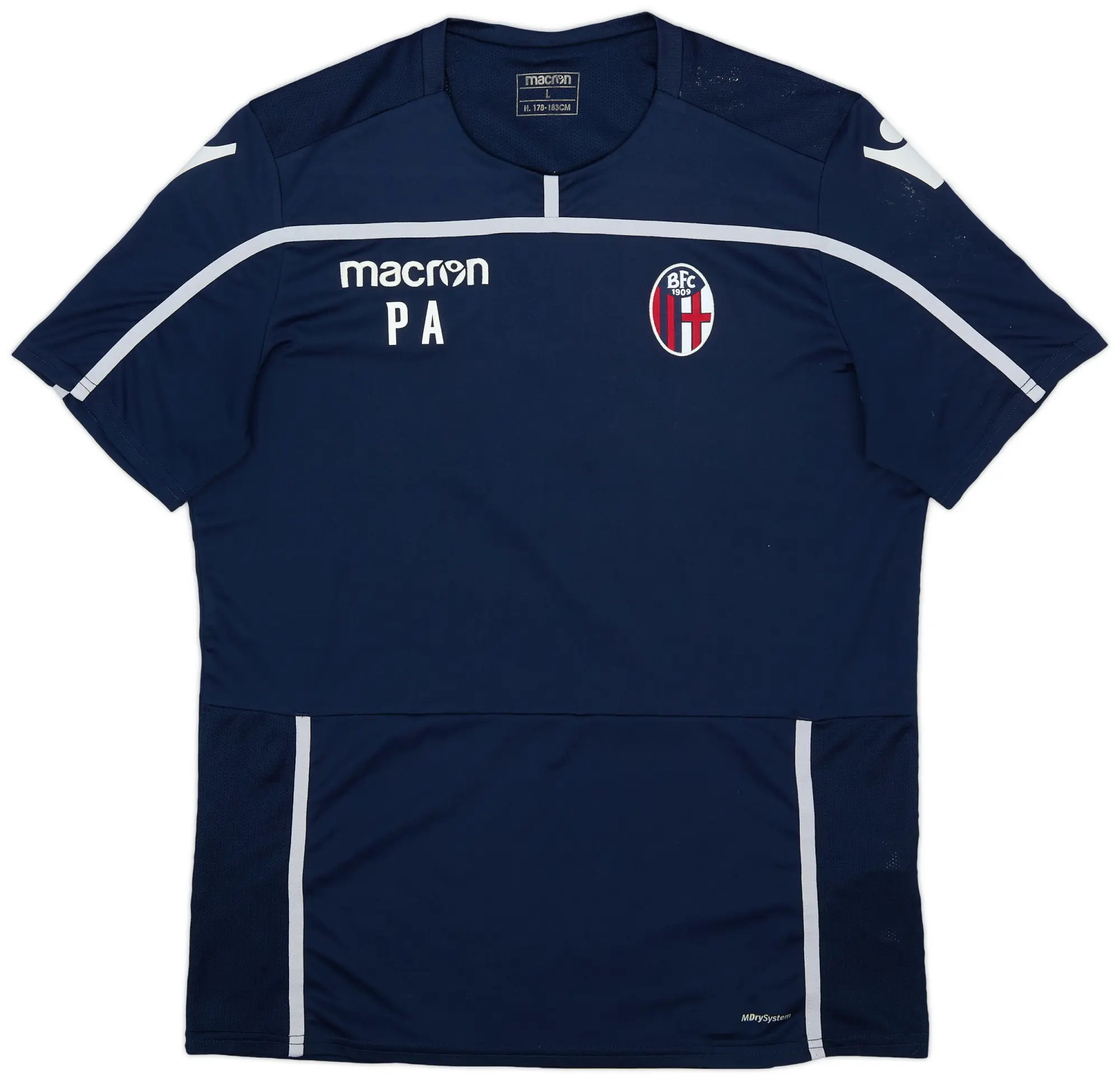 2019-20 Bologna Macron Staff Issue Training Shirt - 8/10 - (L)