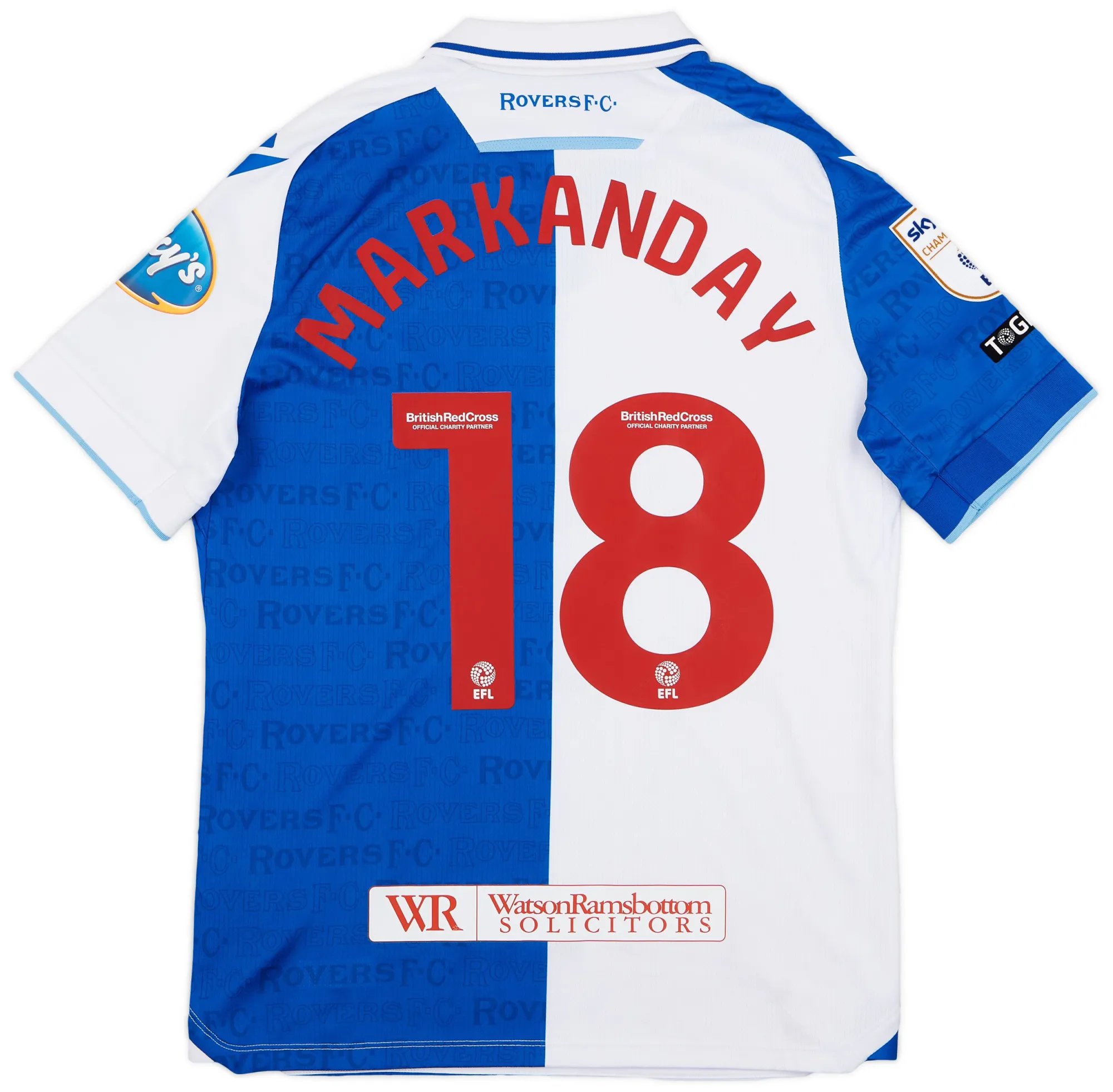 blackburn rovers shirt back