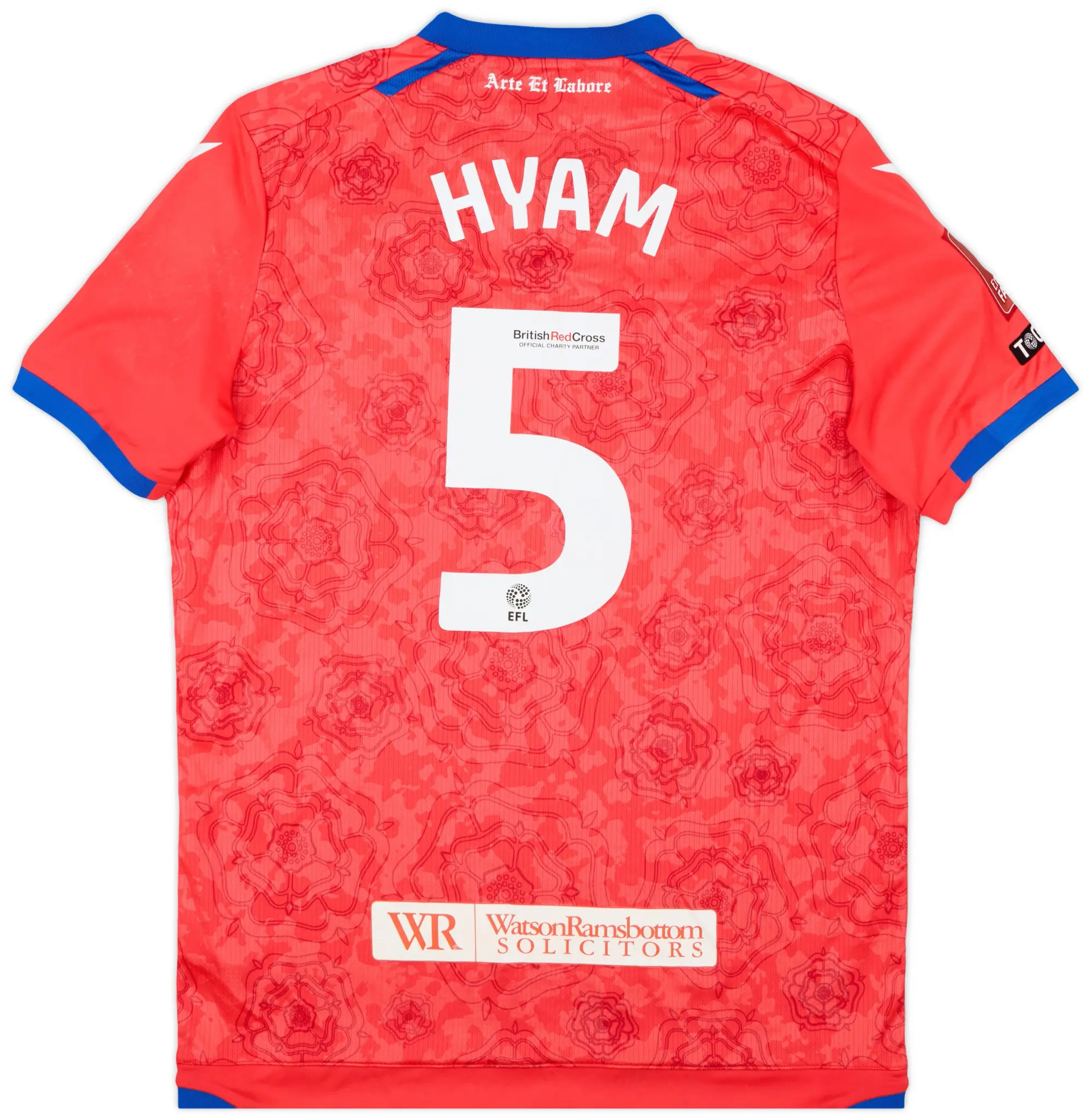 Macron 2022-23 Blackburn Match Issue FA Cup Third Shirt Hyam #5