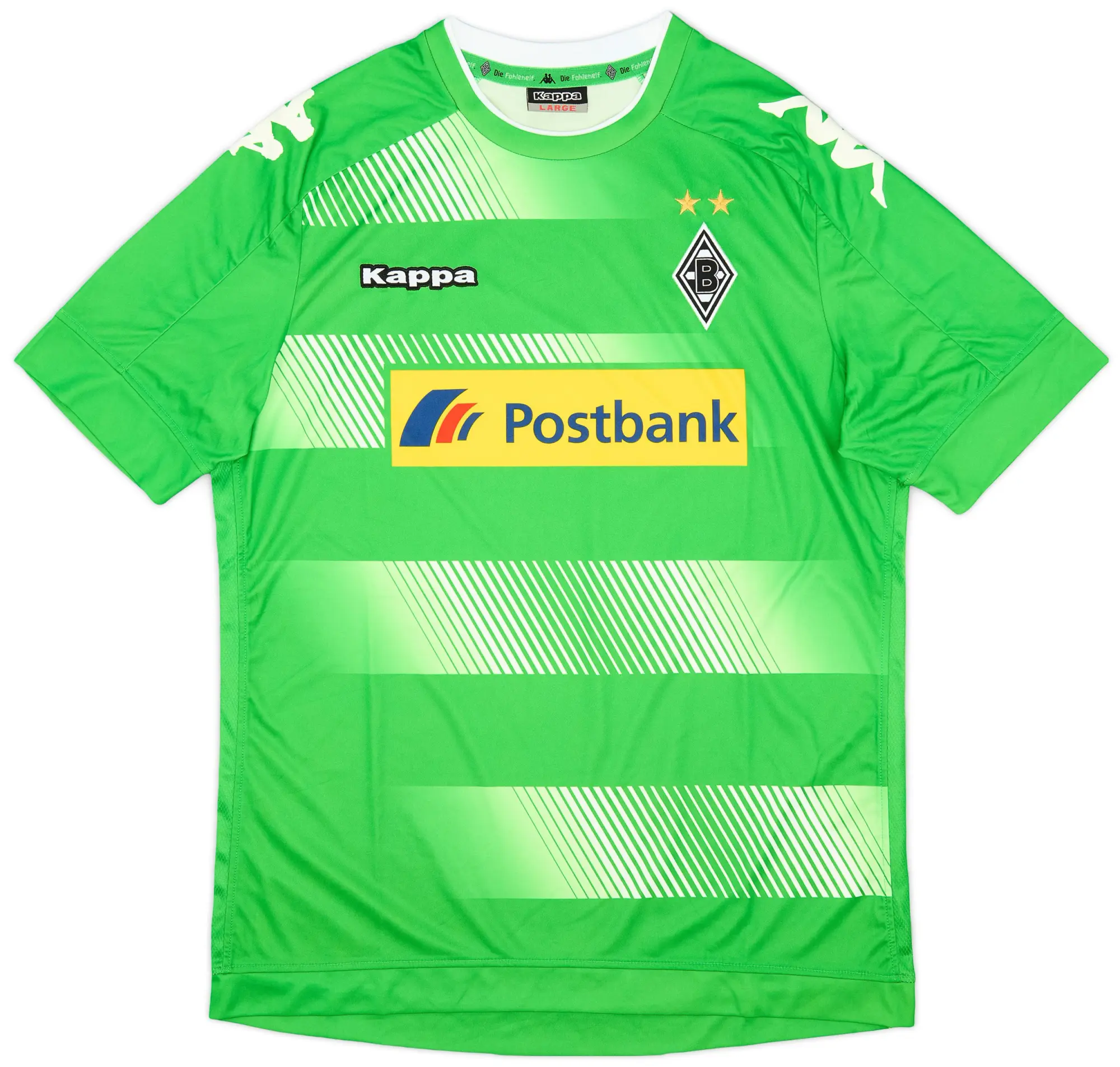 Kappa 2017-18 Borussia Monchengladbach Away Shirt - 9/10 - (L)