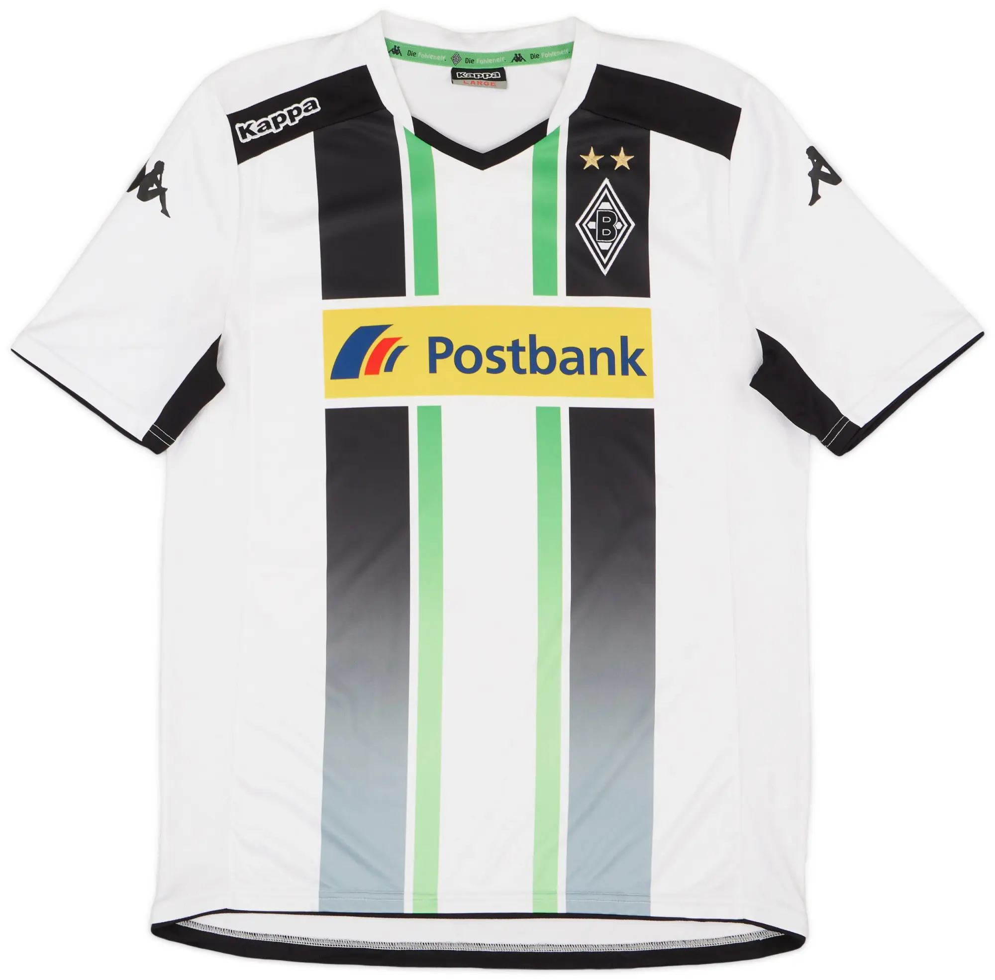 Kappa 2014-15 Borussia Monchengladbach Home Shirt - 7/10 - (L)