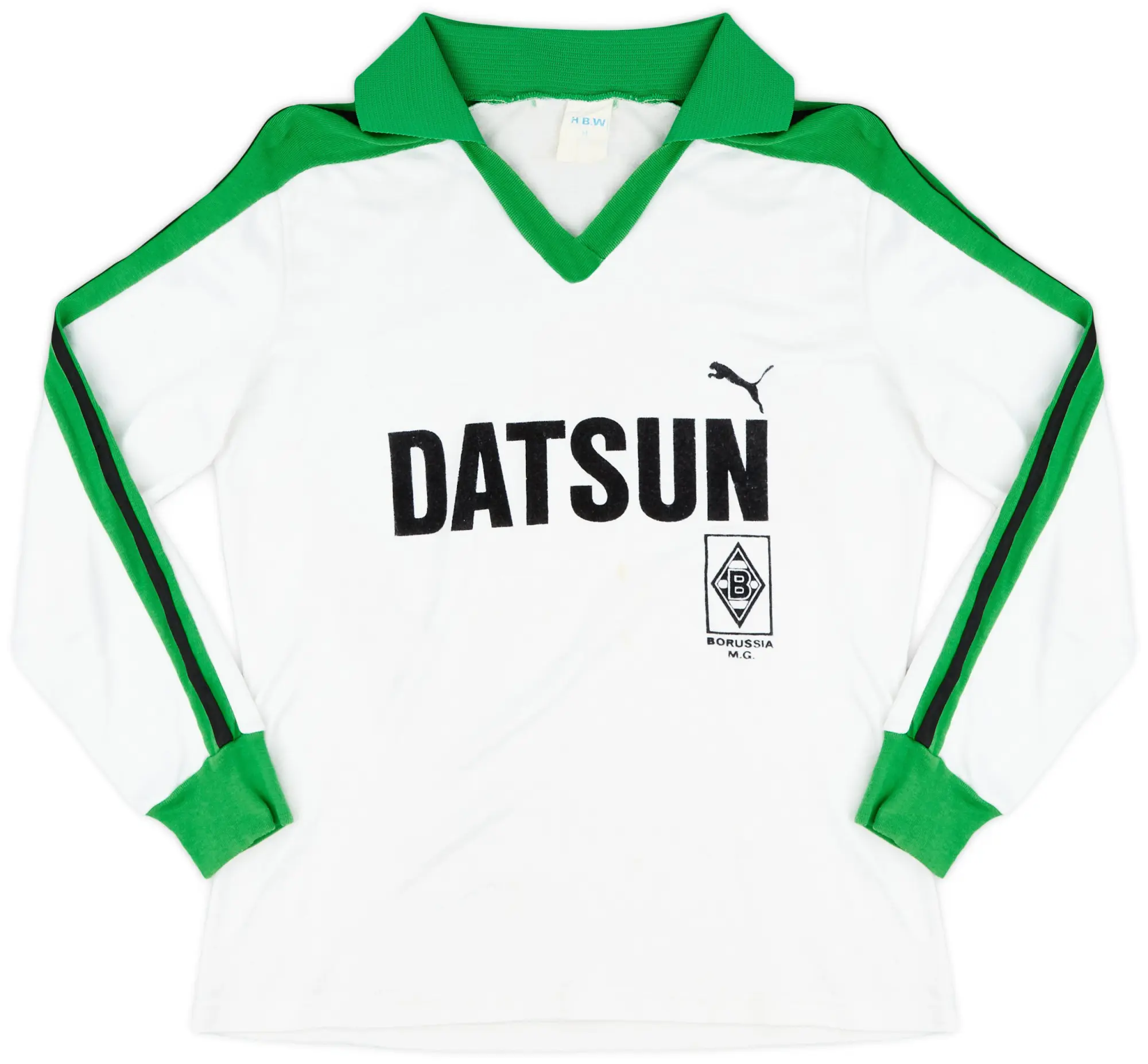Puma 1980-83 Borussia Monchengladbach Home L/S Shirt - 7/10 - (M)