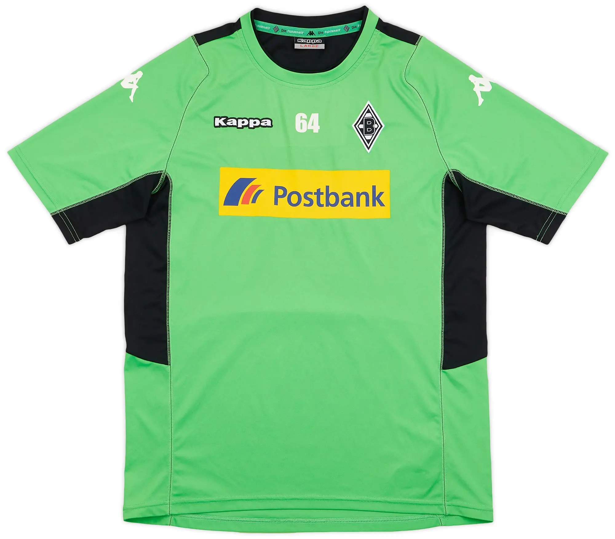 2016-17 Borussia Monchengladbach Player Issue Kappa Training Shirt #64 - 9/10 - (L)