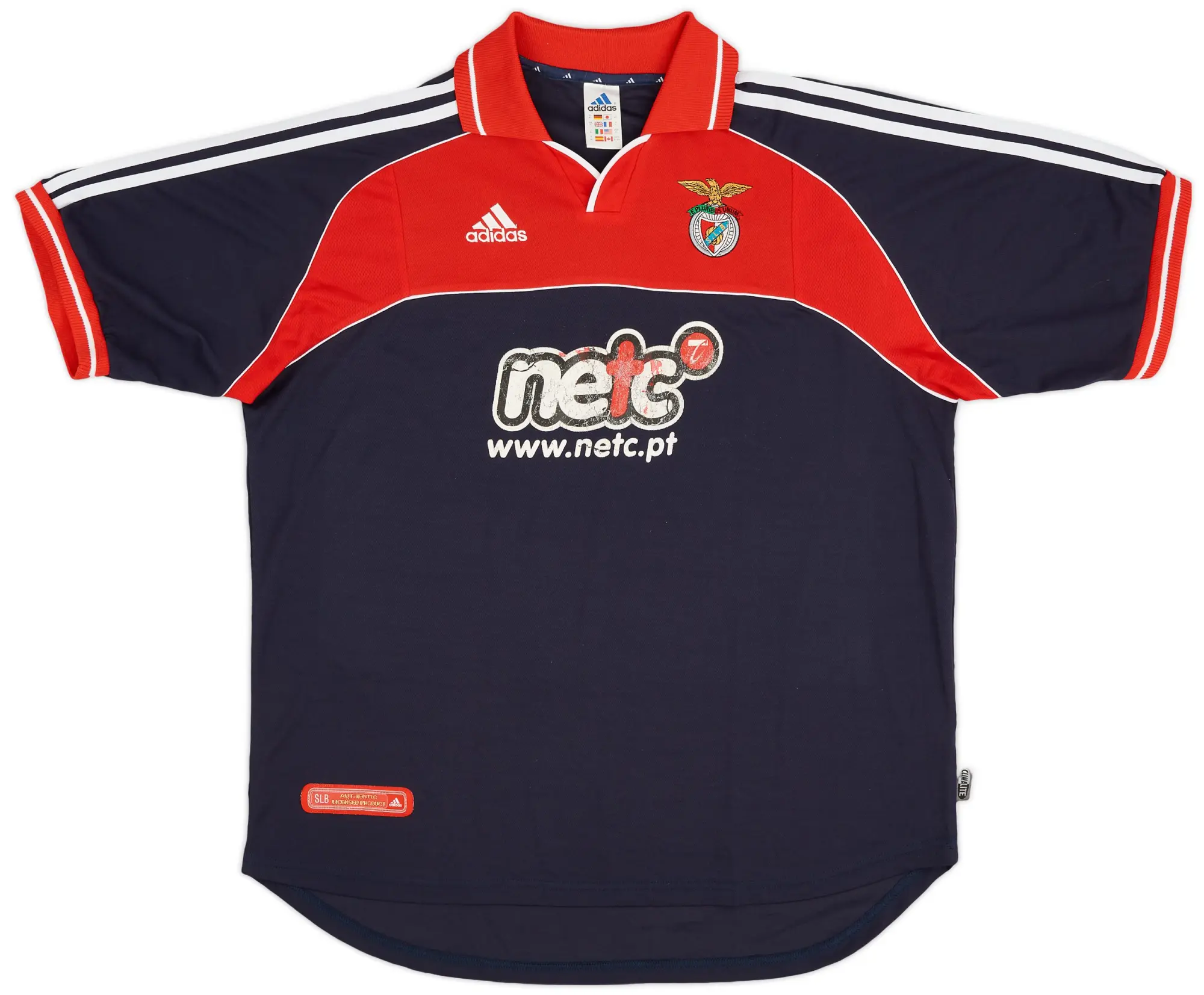 adidas 2000-01 Benfica Third Shirt - 6/10 - (XL)