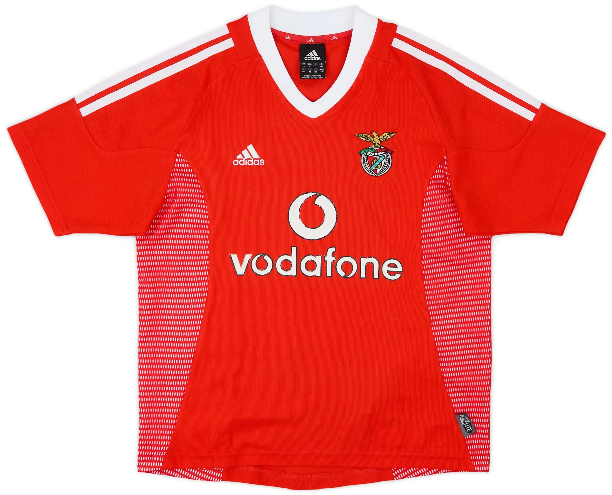 adidas 2002-03 Benfica Home Shirt - 7/10 - (L.Boys)