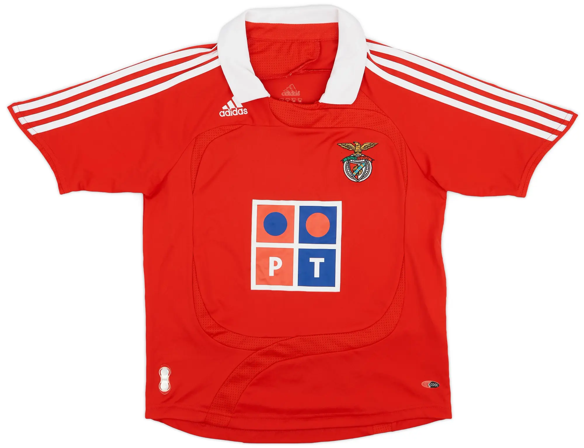 adidas 2007-08 Benfica Home Shirt - 8/10 - (S)