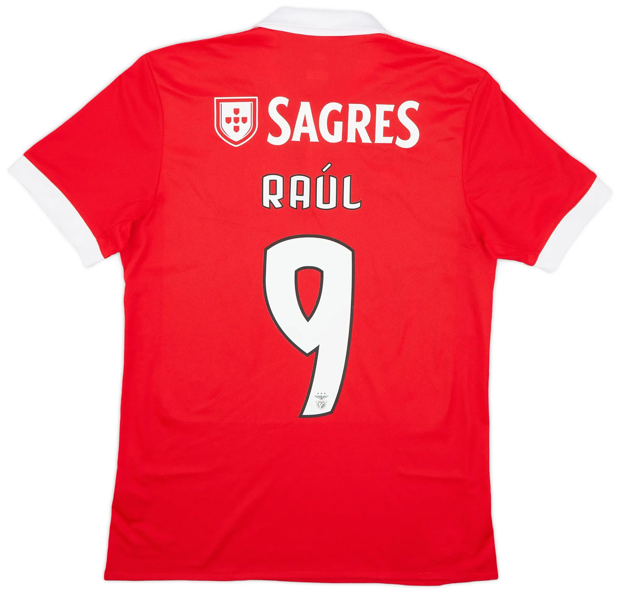 adidas 2017-18 Benfica Home Shirt Raul #9 - 9/10 - (M)