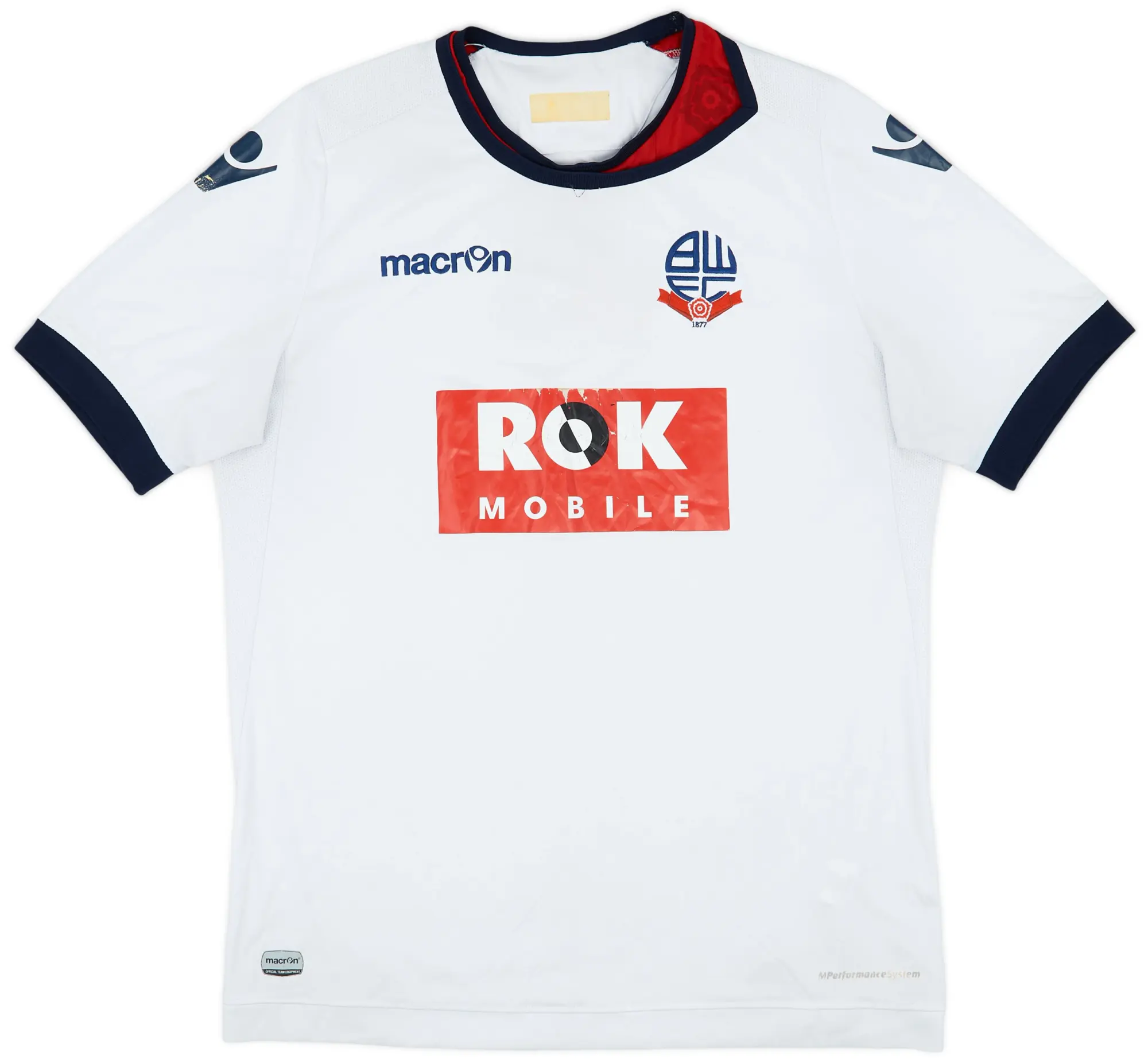 Macron 2015-16 Bolton Home Shirt - 5/10 - (L)