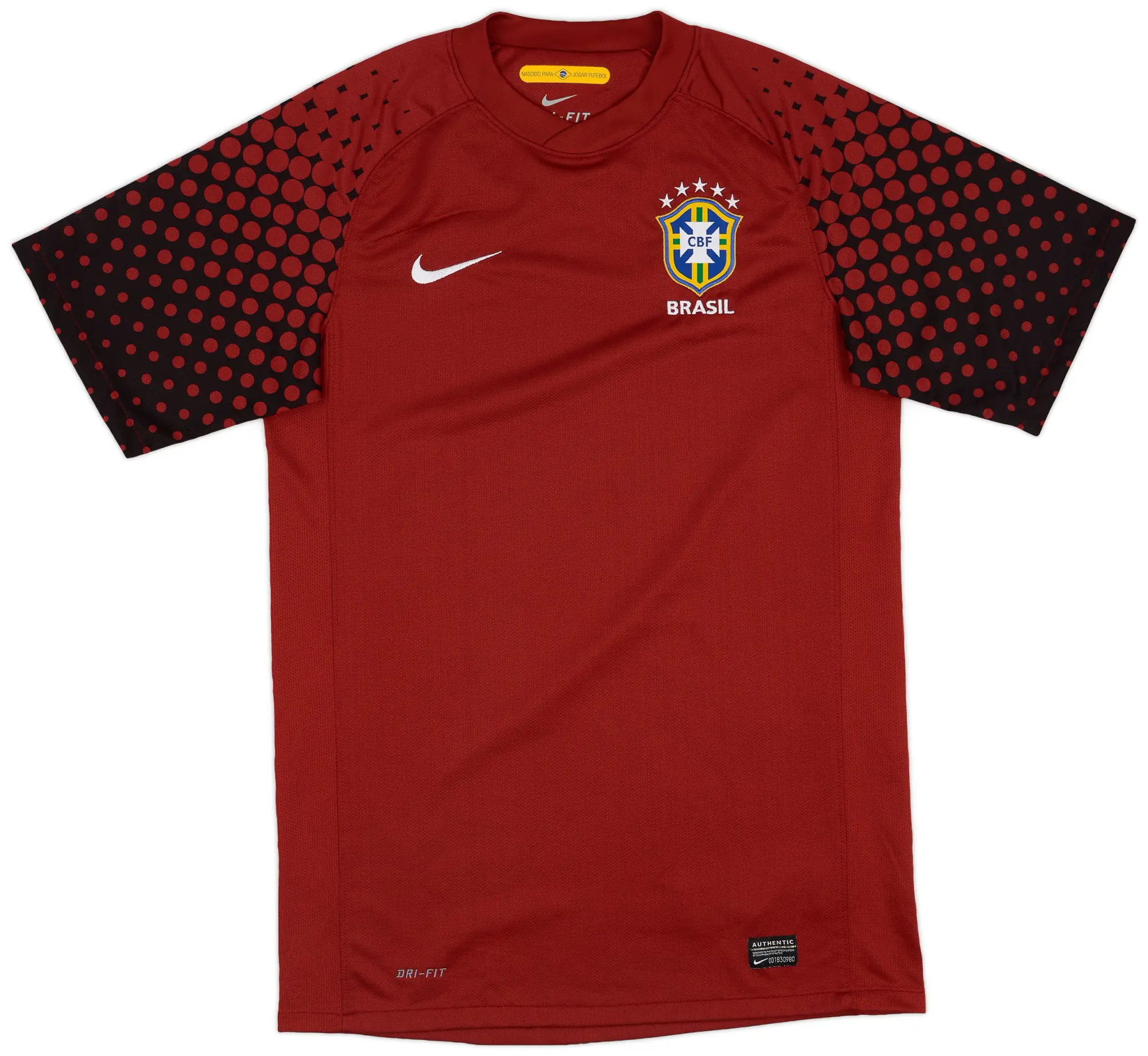 Nike 2010-11 Brazil S/S GK Shirt - 8/10 - (S)