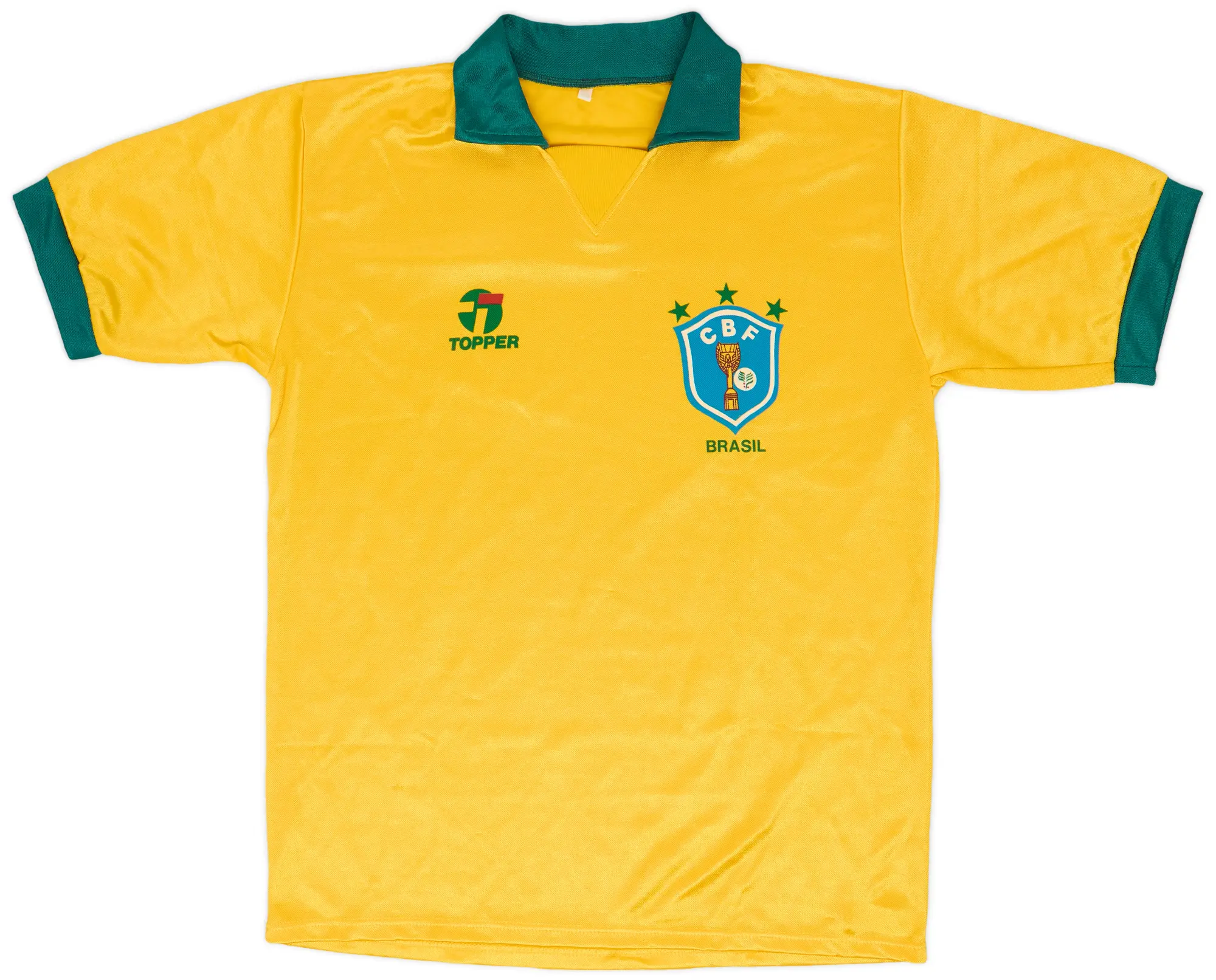 1990 Brazil Home Shirt - 8/10 - (L)