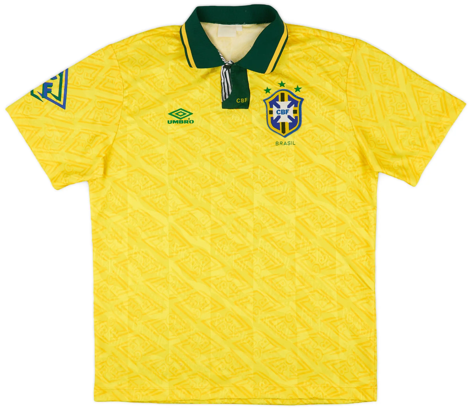 Umbro 1991-93 Brazil Home Shirt - 6/10 - (L)