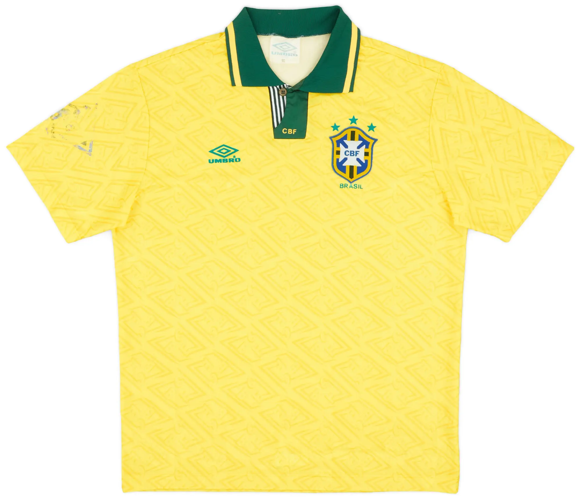 Umbro 1991-93 Brazil Home Shirt - 7/10 - (XL)