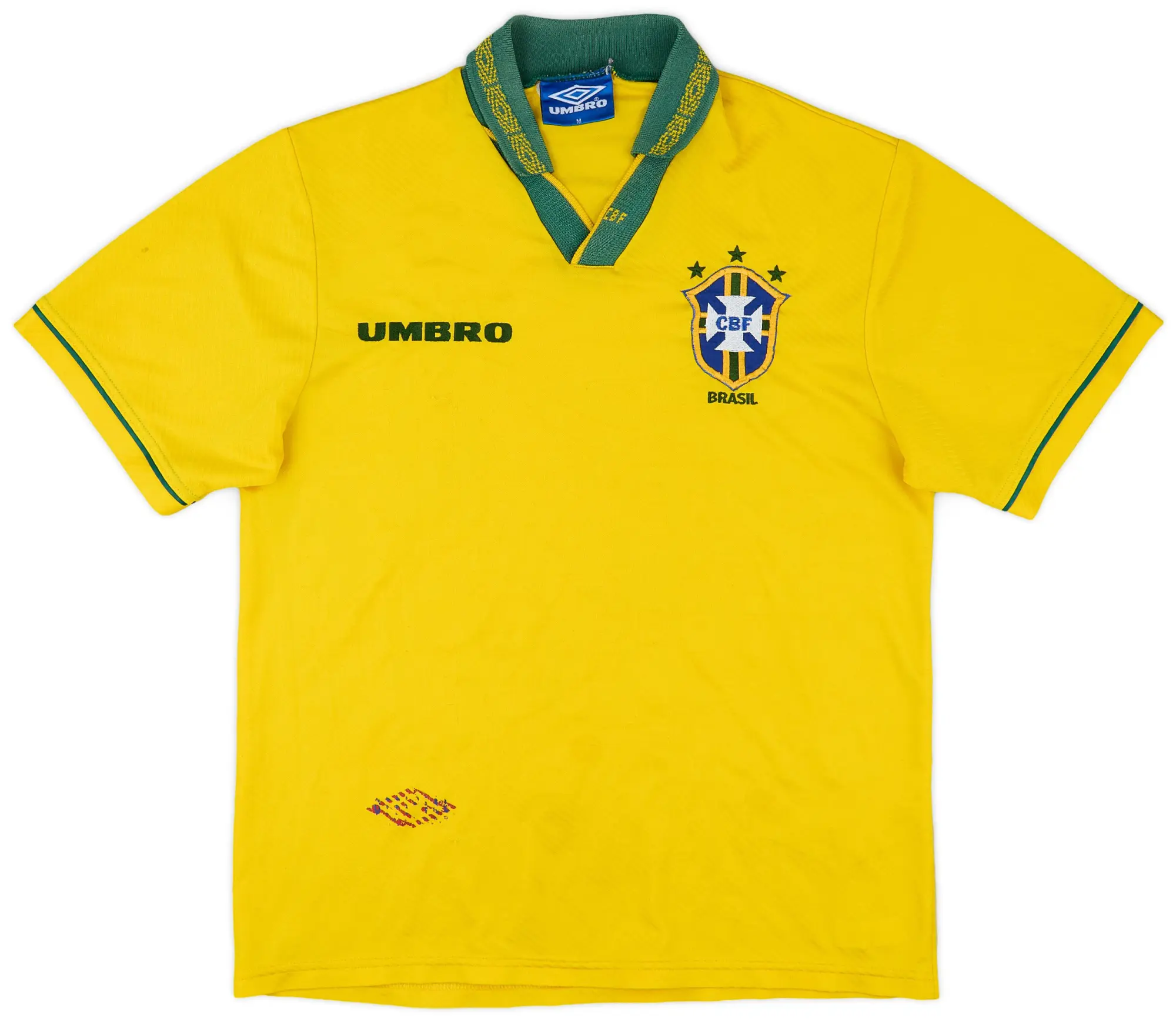 Umbro 1993-94 Brazil Home Shirt - 6/10 - (M)