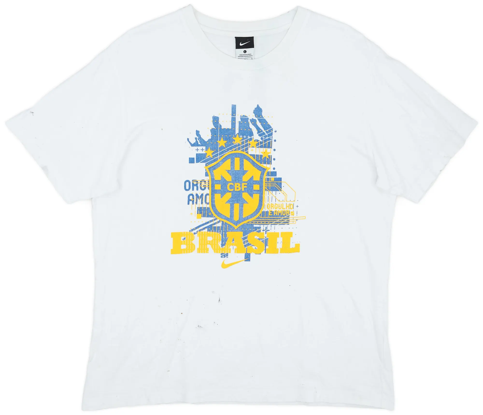 2010-11 Brazil Nike Graphic Tee - 5/10 - (L)