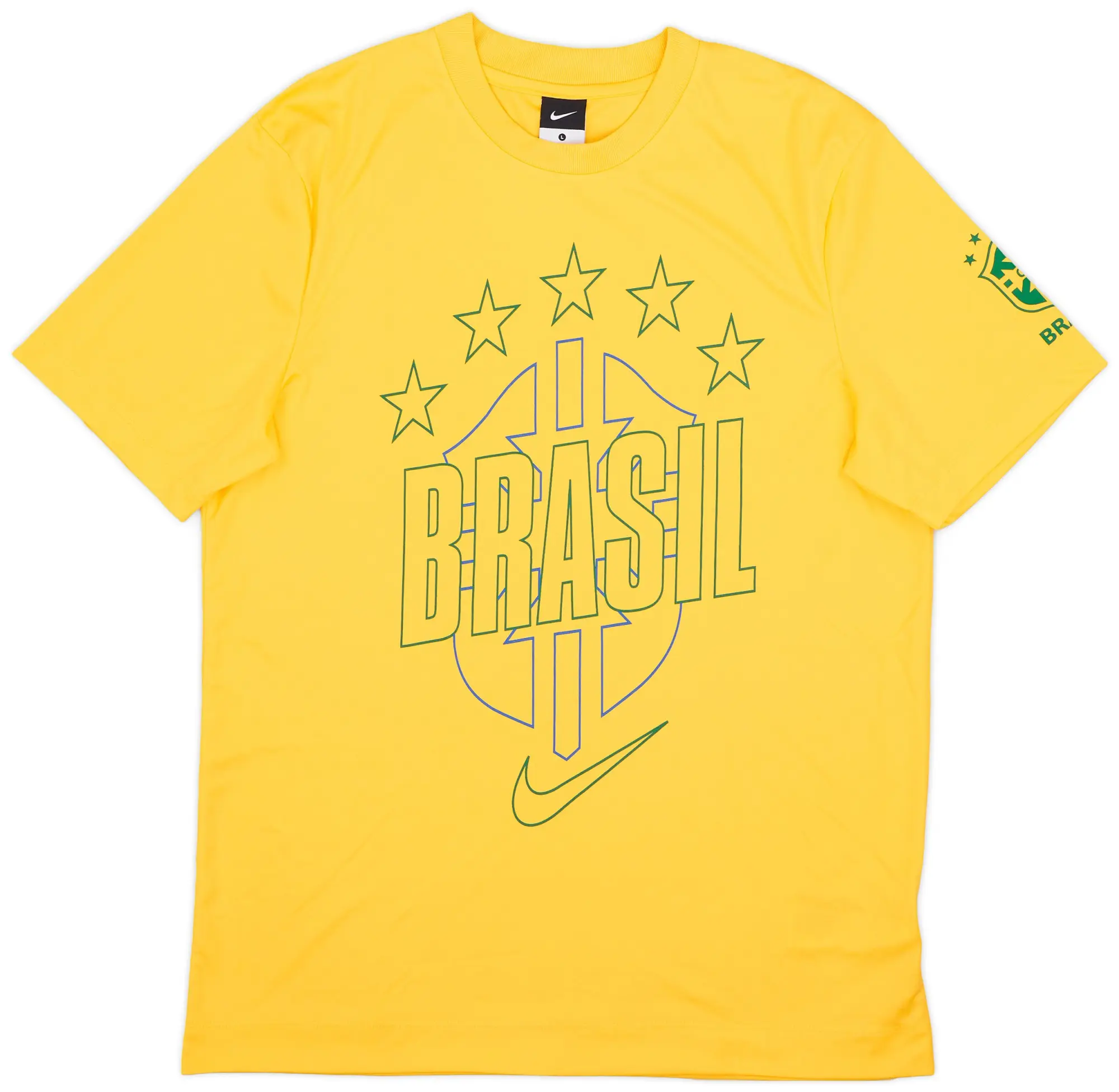 2010-11 Brazil Nike Graphic Tee - 9/10 - (L)