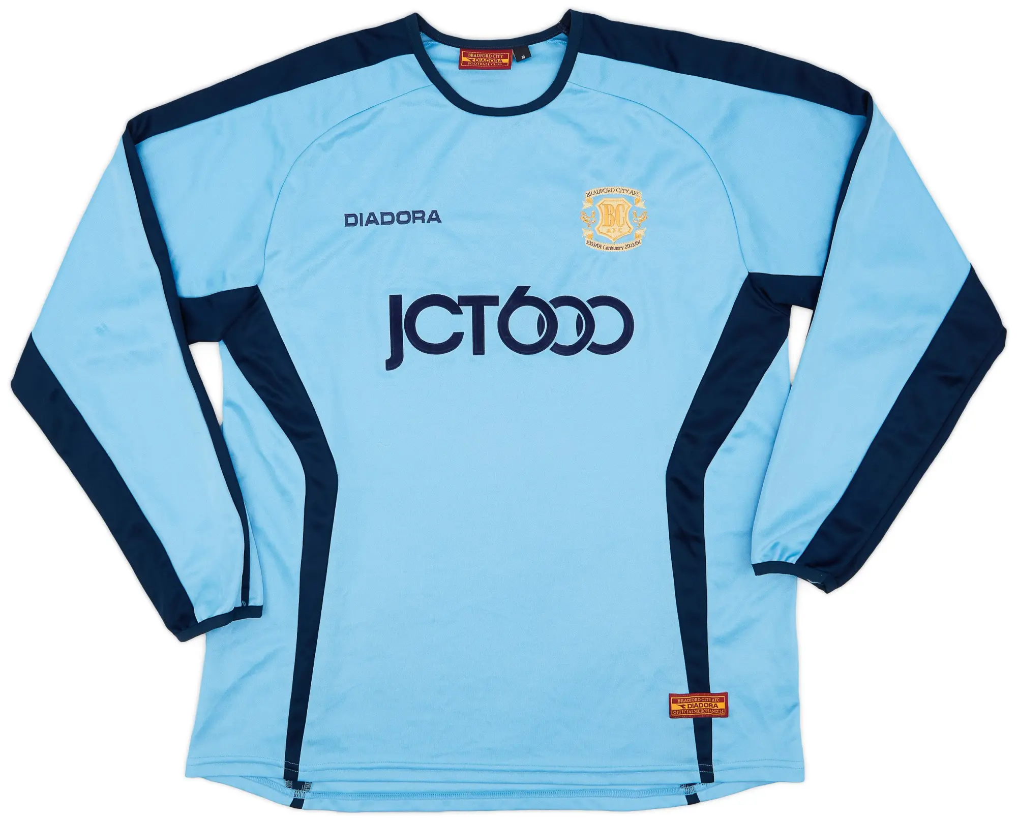 Diadora 2003-04 Bradford City Centenary Away L/S Shirt - 8/10 - (M)