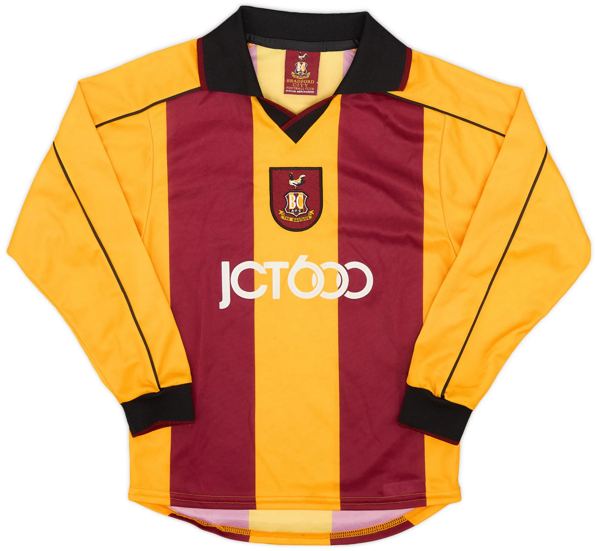Home Bradford City Boys LS Home Shirt 2001/03