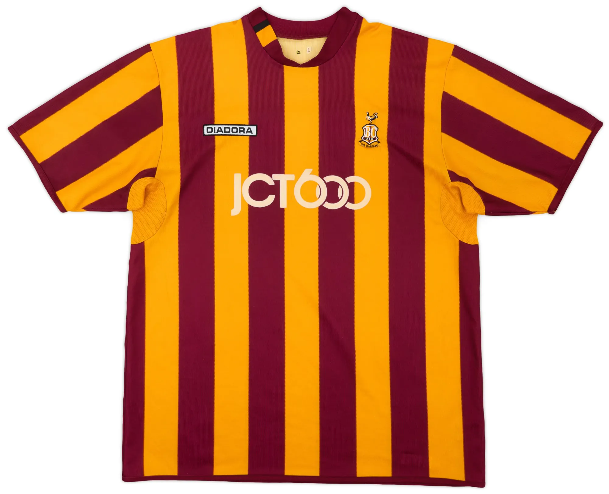 Diadora Bradford City Mens SS Home Shirt 2004/05
