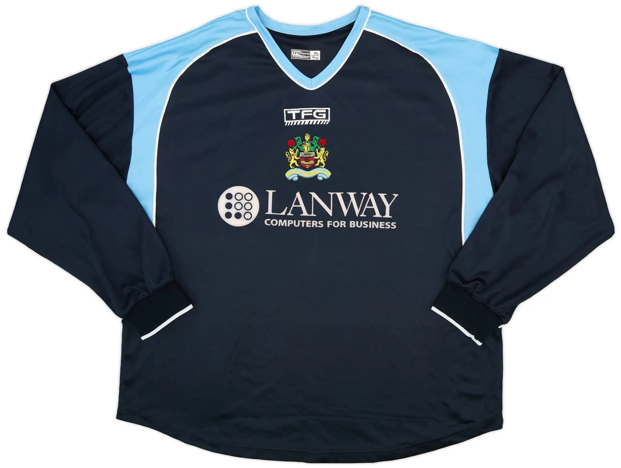 2002-03 Burnley Away L/S Shirt - 8/10 - (XL)