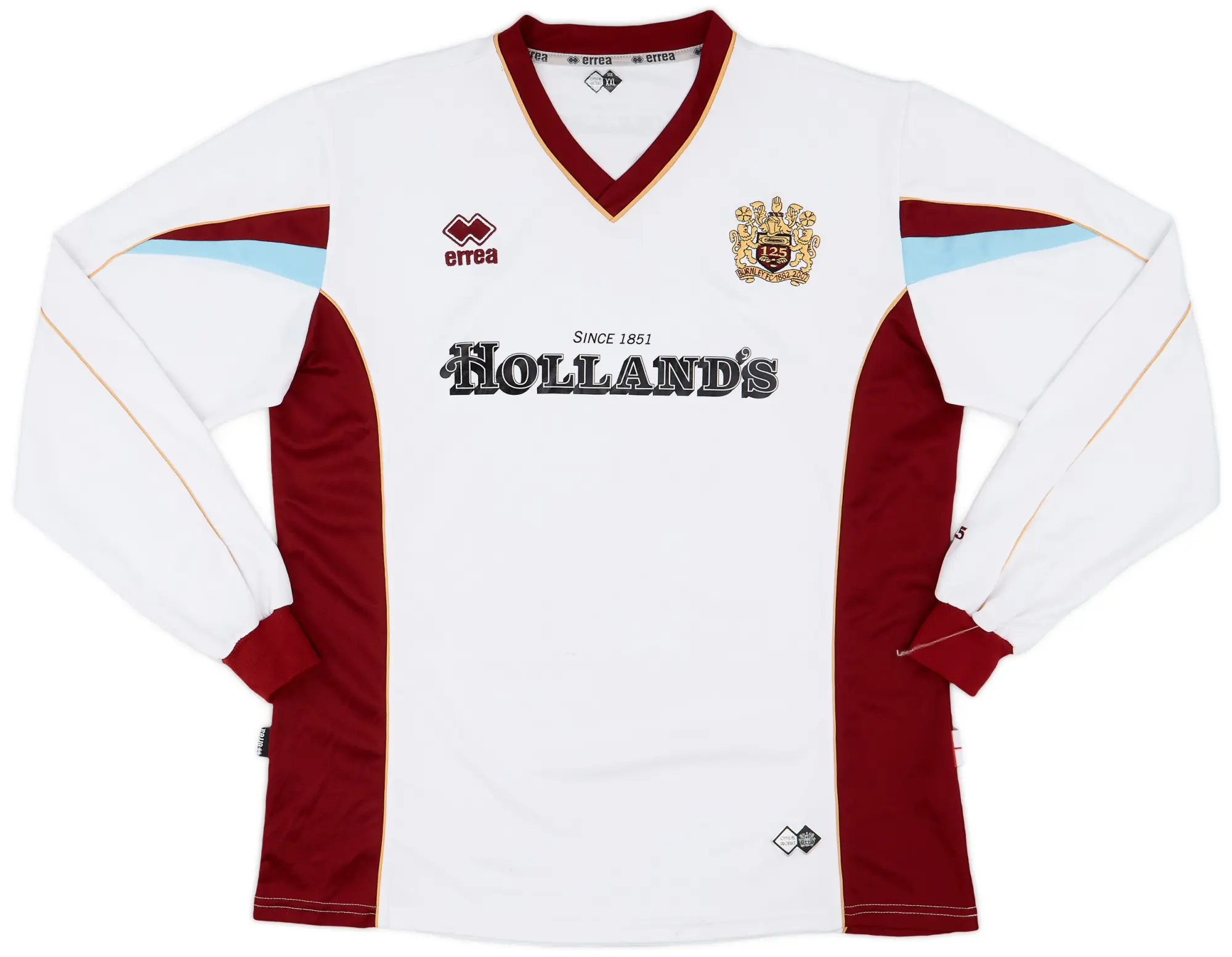 Errea 2007-08 Burnley Away L/S Shirt - 6/10 - (XXL)