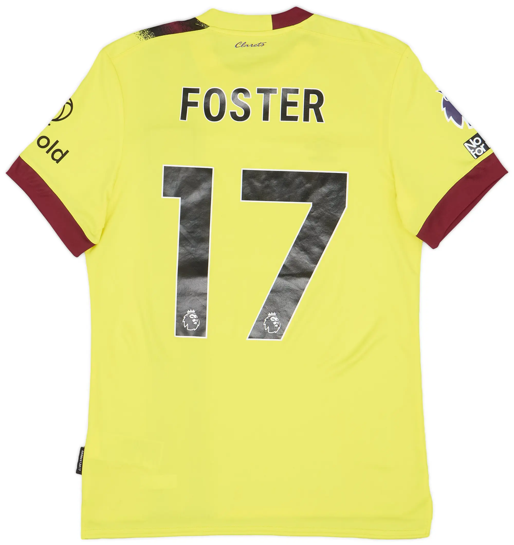 Umbro 2023-24 Burnley Match Issue Away Shirt Brownhill #8