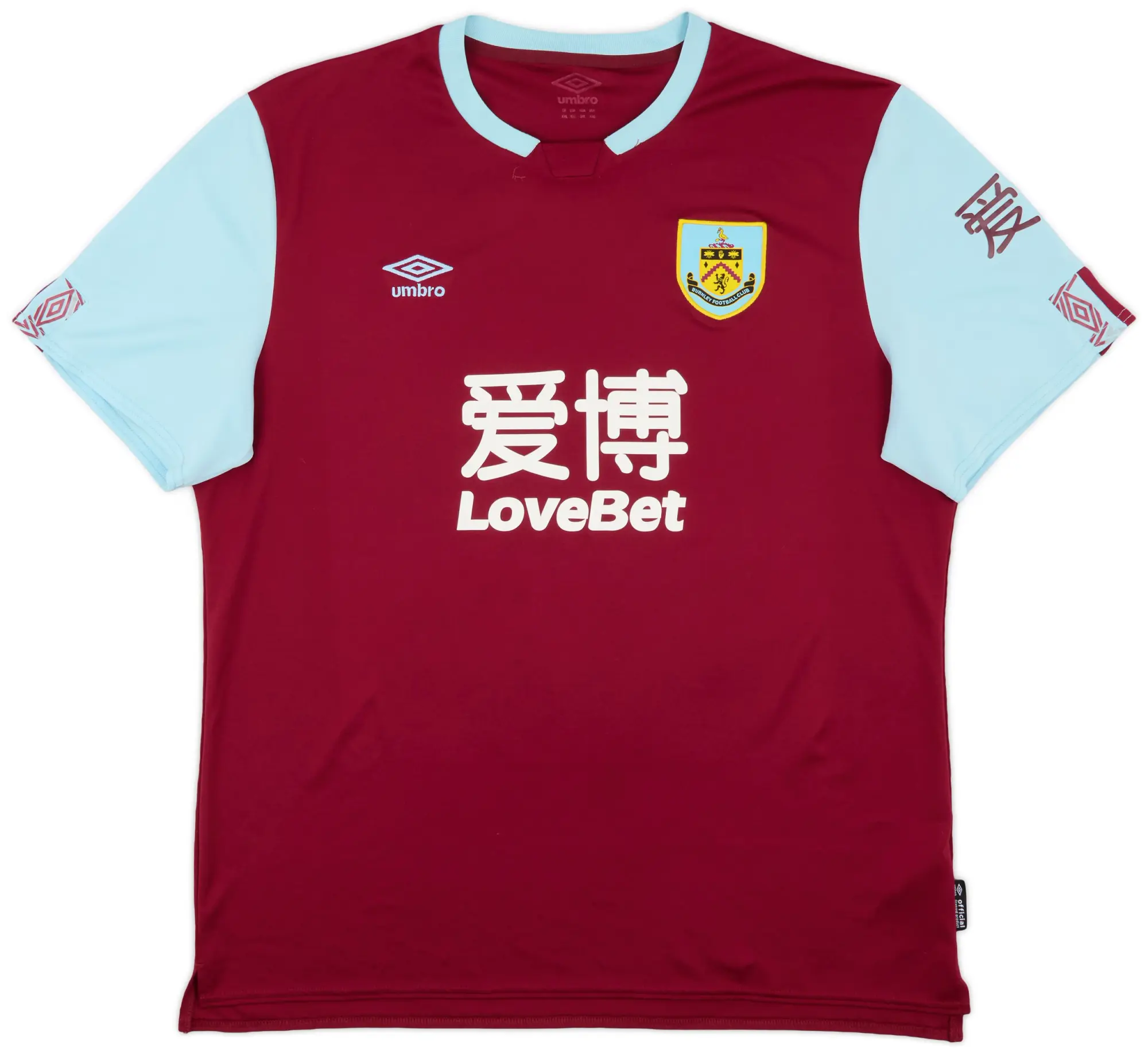 Umbro 2019-20 Burnley Home Shirt - 7/10 - (XXL)