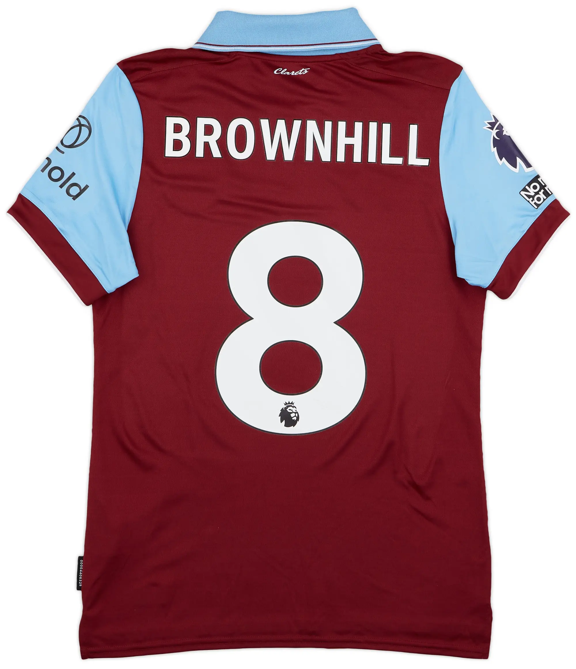 Umbro 2023-24 Burnley Match Issue Home Shirt Brownhill #8