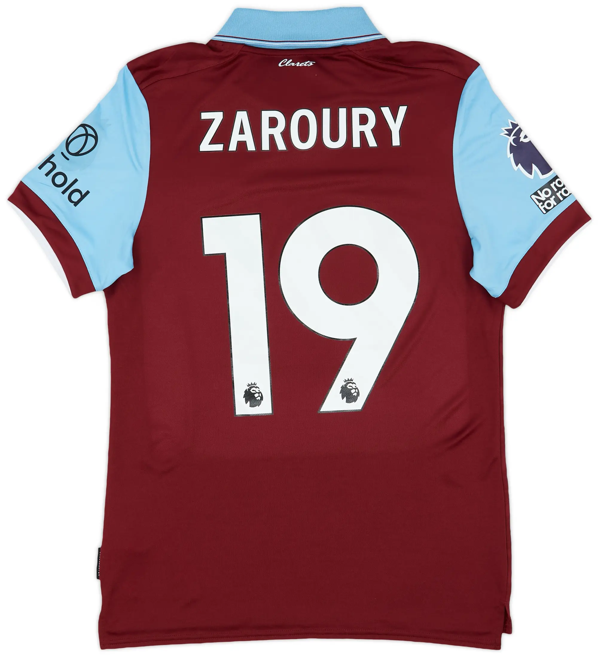 Umbro 2023-24 Burnley Match Issue Home Shirt Zaroury #19