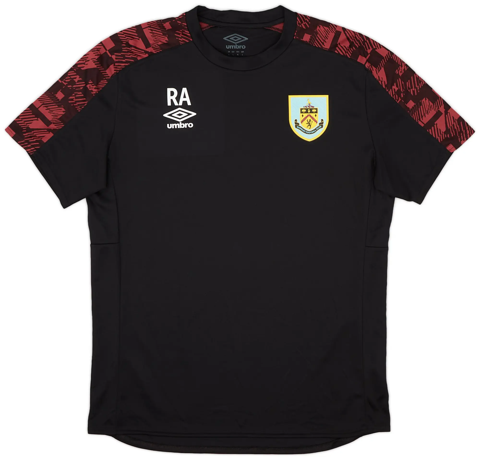 Umbro 2020-21 Burnley Staff Issue Training Shirt 'RA' - 10/10 - (L)