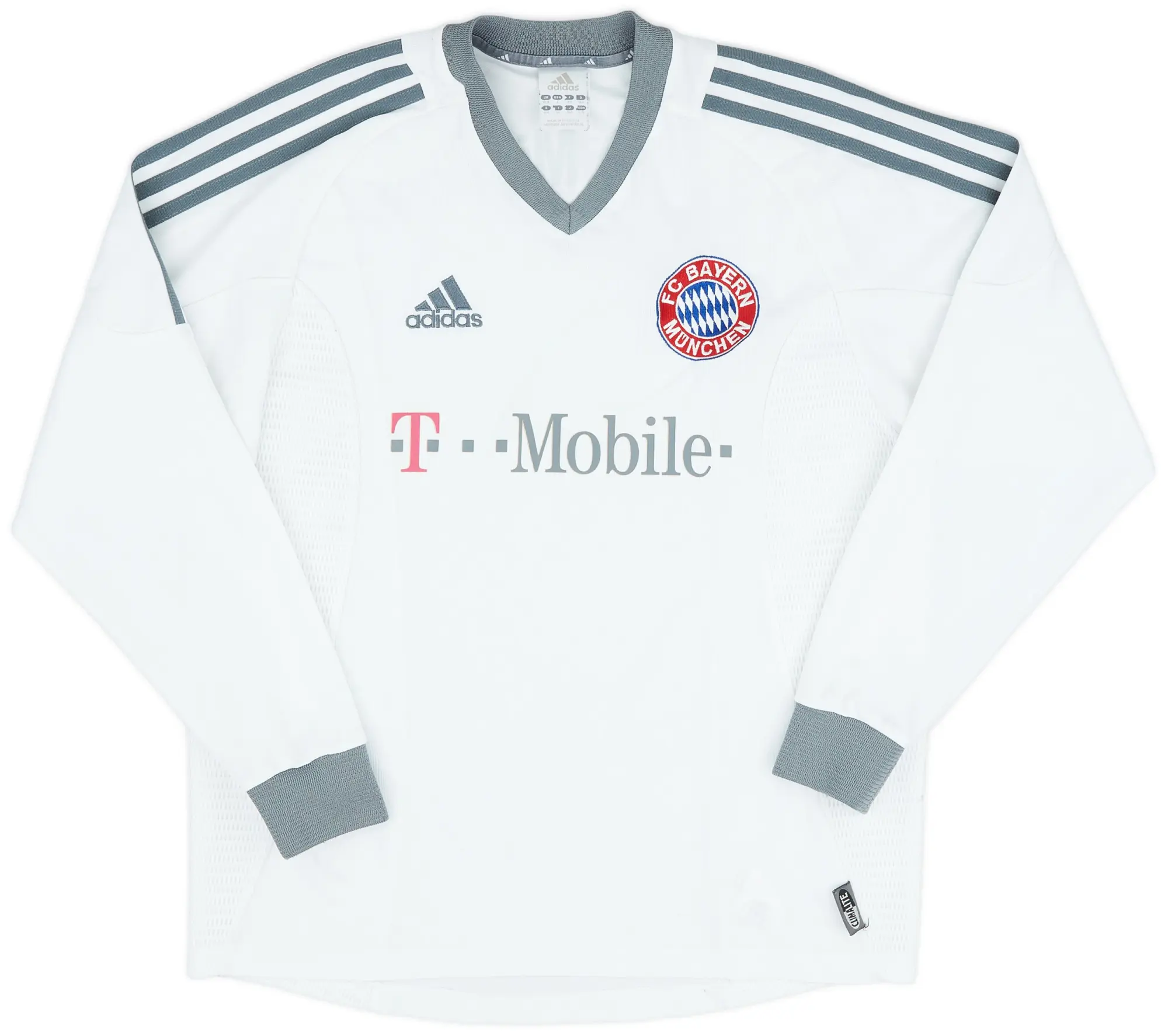 adidas 2002-03 Bayern Munich Away L/S Shirt - 8/10 - (XL.Boys)