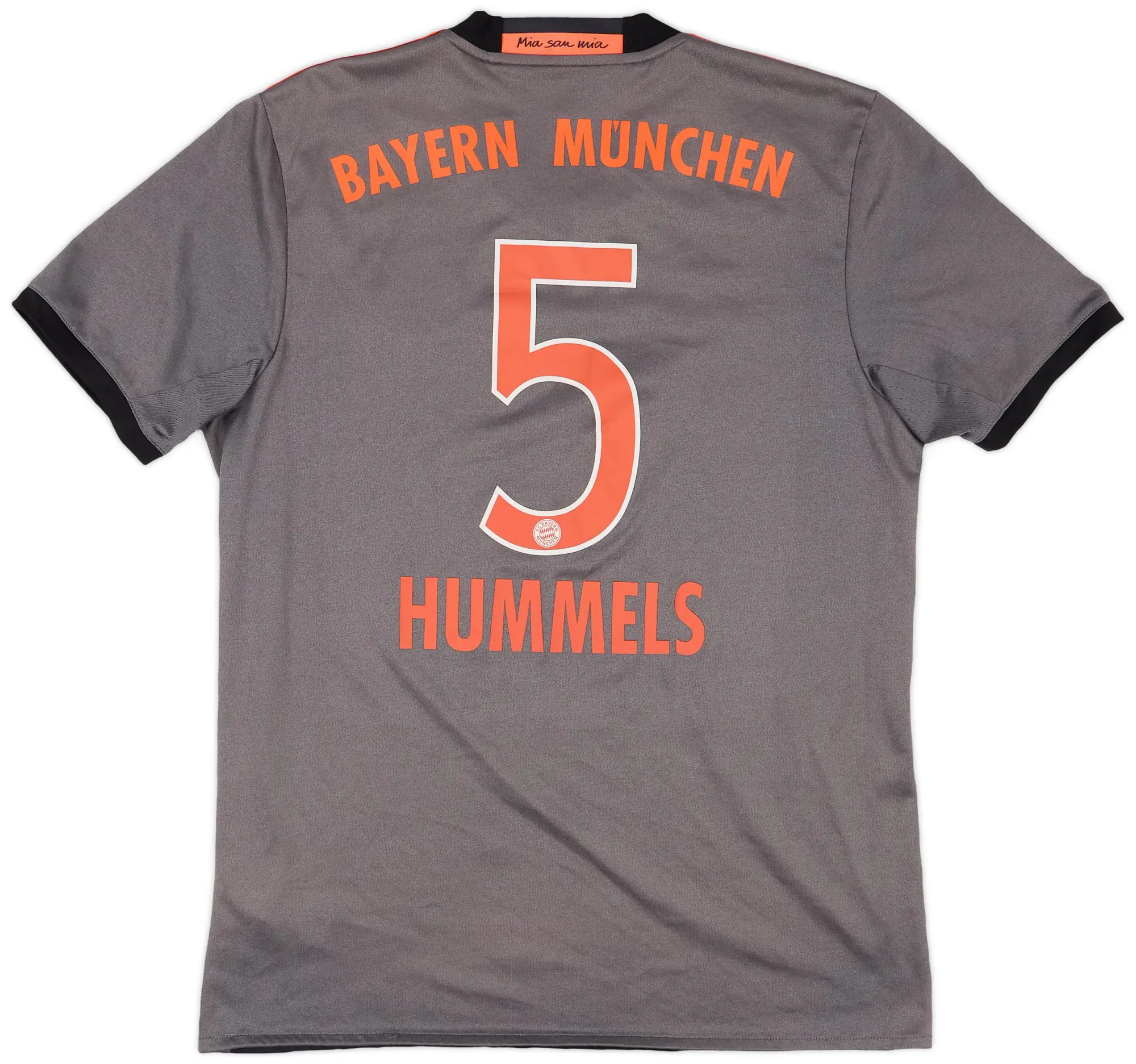 adidas 2016-17 Bayern Munich Away Shirt Hummels #5 - 9/10 - (M)