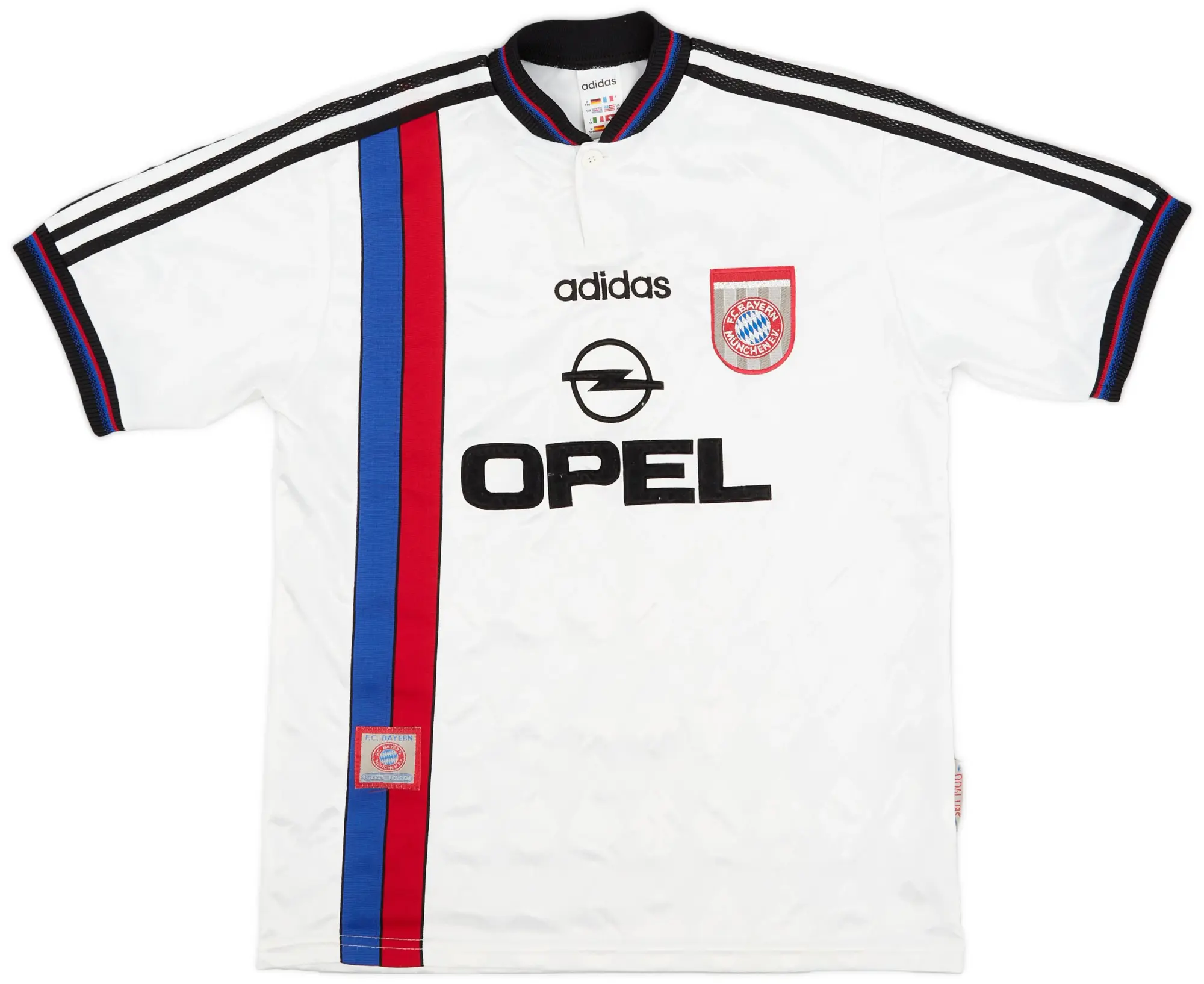 adidas 1996-98 Bayern Munich Away Shirt - 9/10 - (XL.Boys)