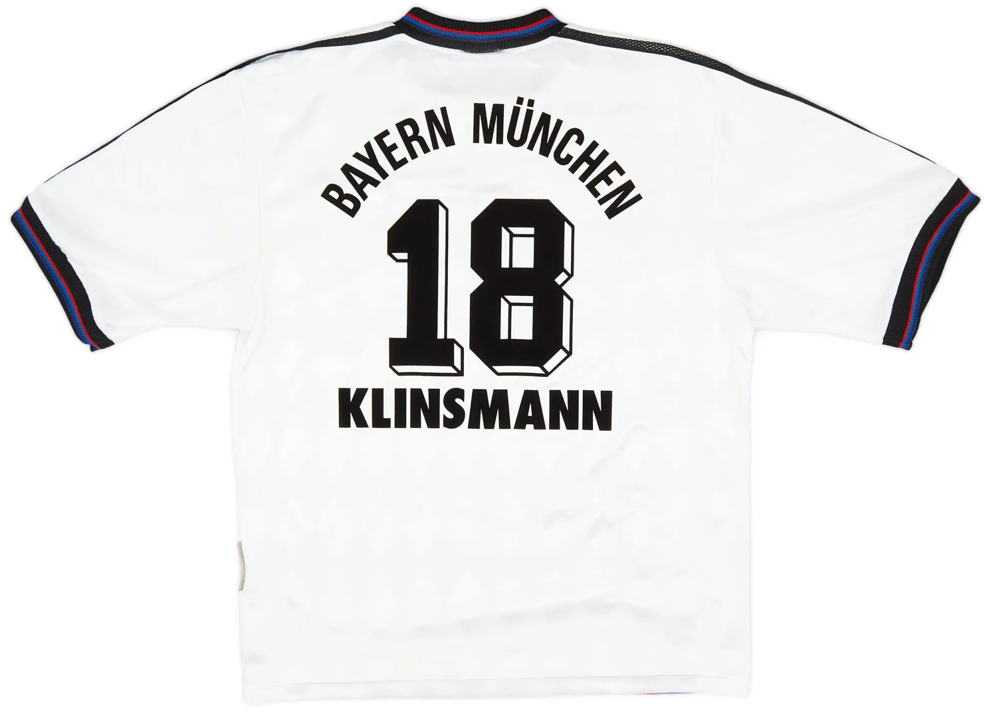adidas 1996-98 Bayern Munich Away Shirt Klinsmann #18 - 6/10 - (M)
