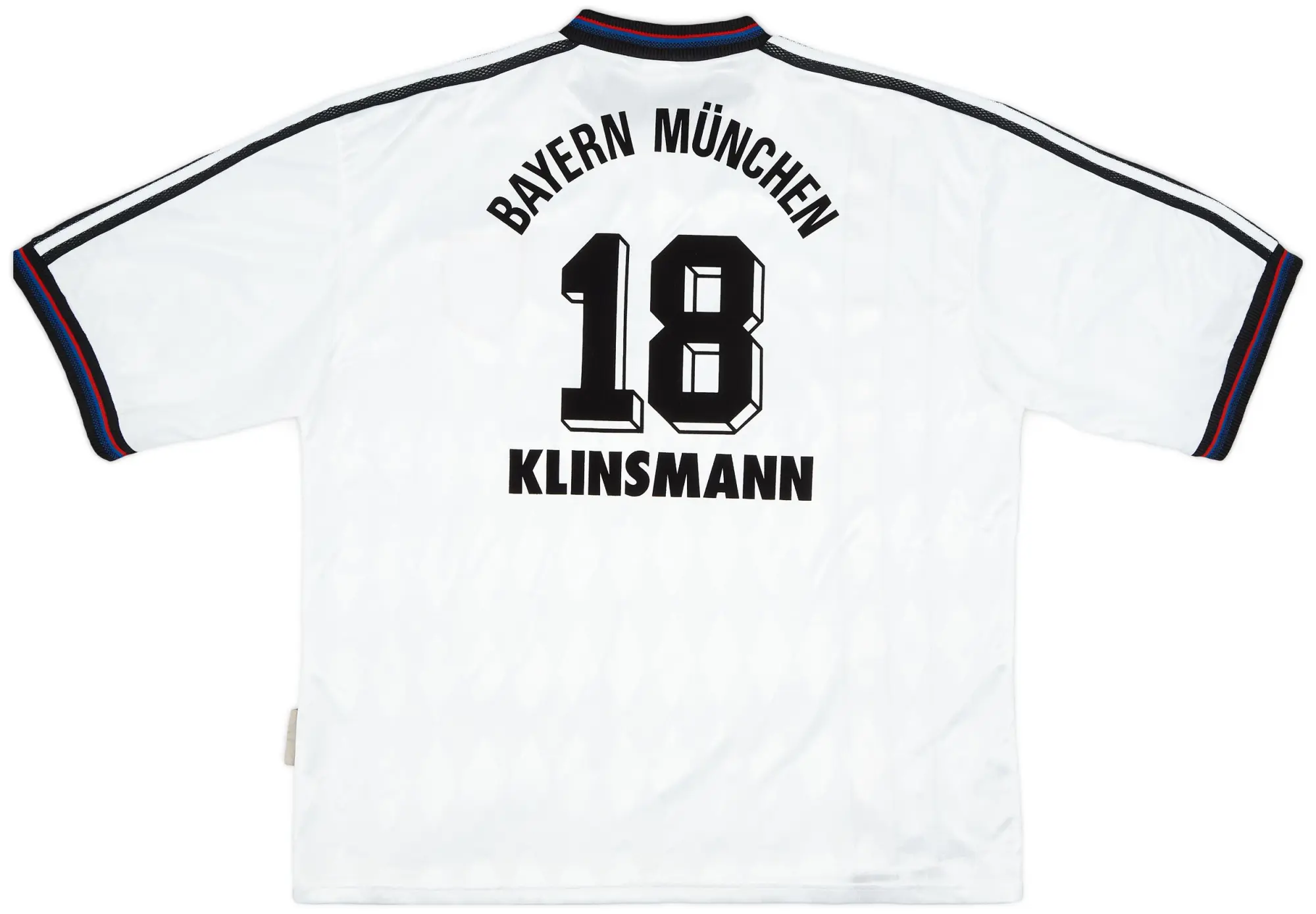 adidas 1996-98 Bayern Munich Away Shirt Klinsmann #18 - 9/10 - (XXL)