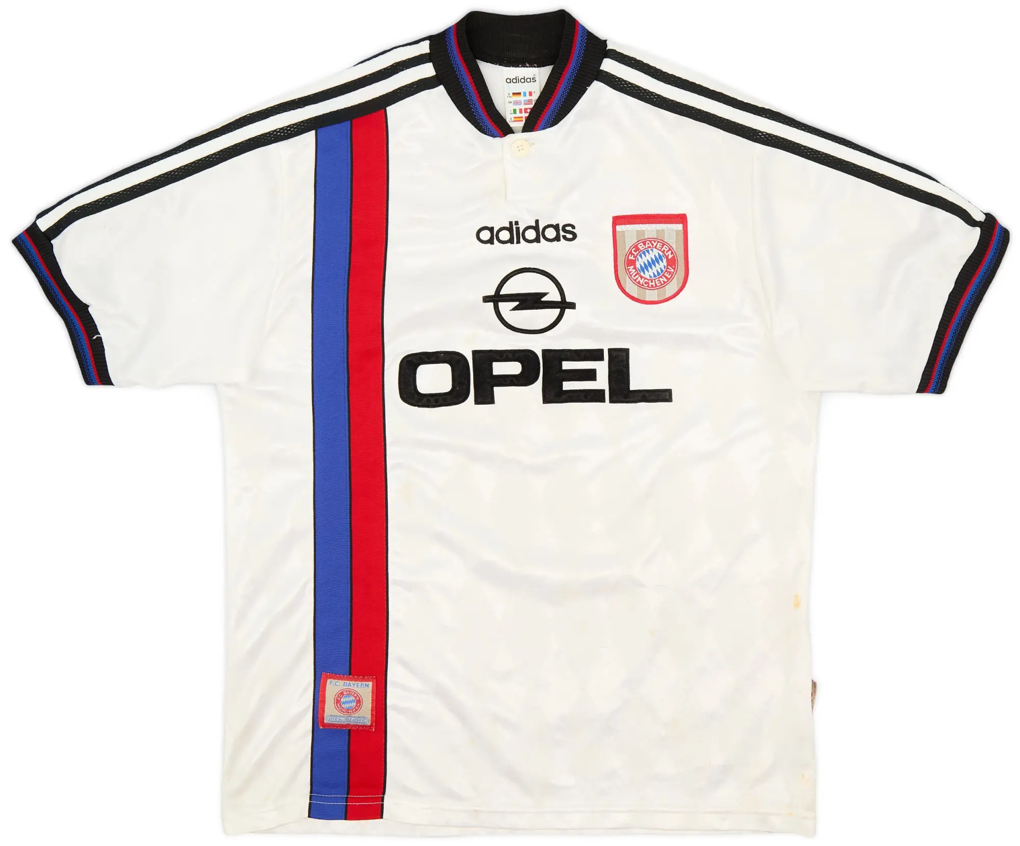 adidas 1996-98 Bayern Munich Away Shirt - 6/10 - (XL.Boys)