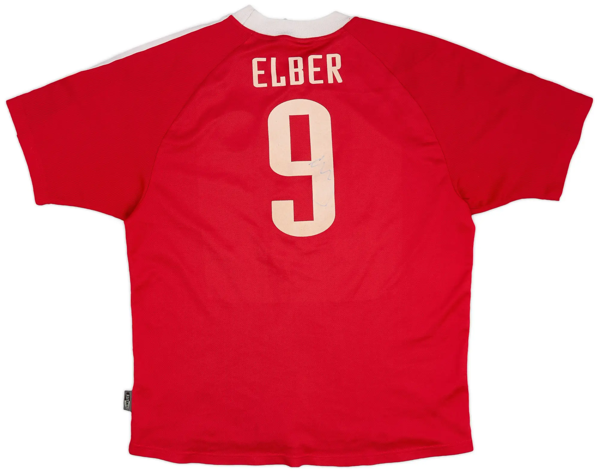 adidas 2000-01 Bayern Munich Signed CL Home Shirt Elber #9 - 6/10 - (L)