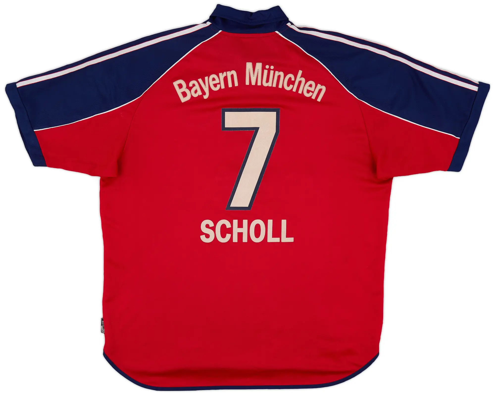 adidas 1999-01 Bayern Munich Home Shirt Scholl #7 - 6/10 - (XL)