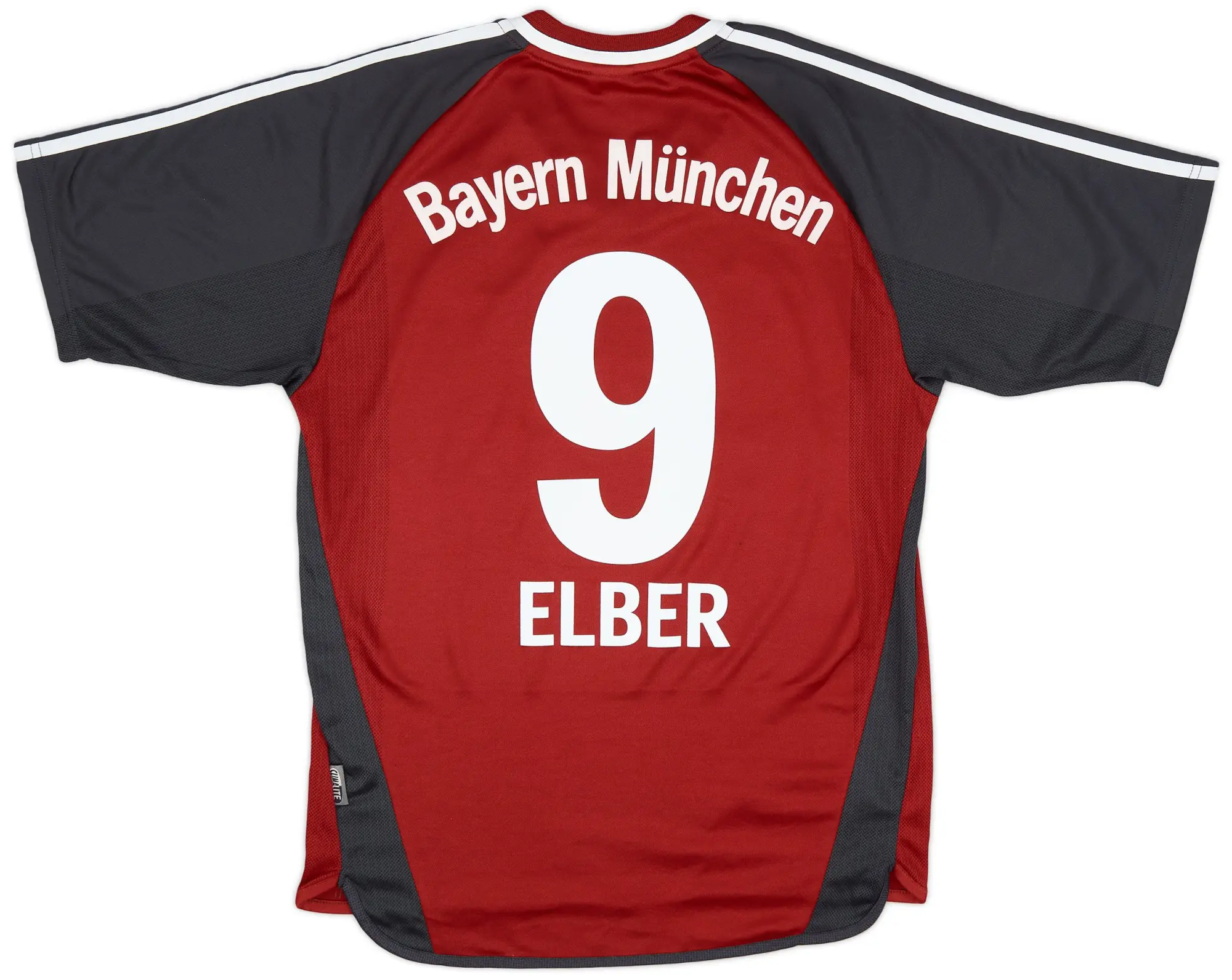 adidas 2001-02 Bayern Munich Home Shirt Elber #9 - 9/10 - (S)