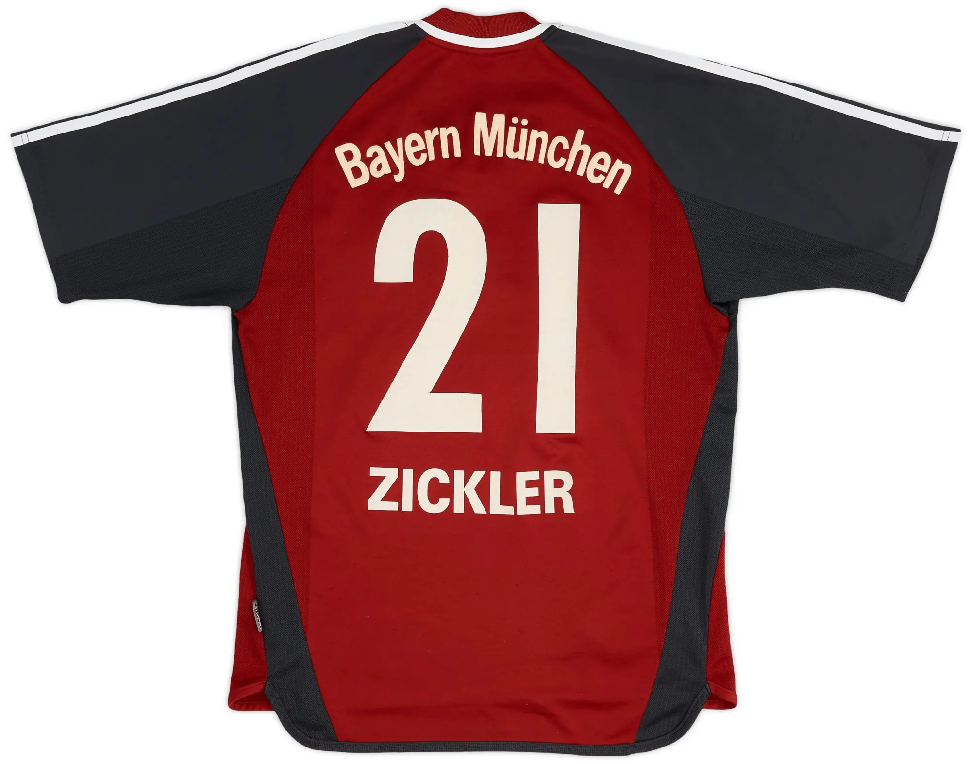 adidas 2001-02 Bayern Munich Home Shirt Zickler #21 - 7/10 - (M)
