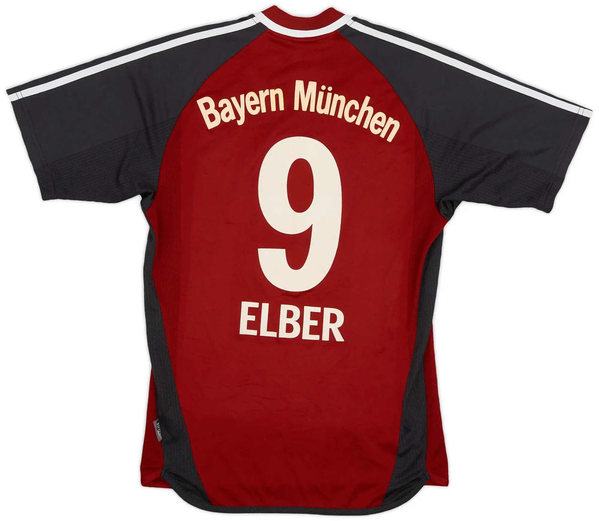 adidas 2001-02 Bayern Munich Home Shirt Elber #9 - 7/10 - (S)