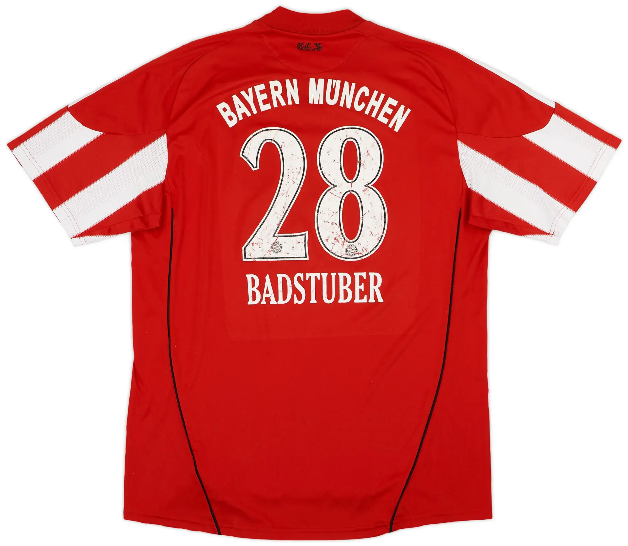 adidas 2010-11 Bayern Munich Home Shirt Badstuber #28 - 5/10 - (XXL)