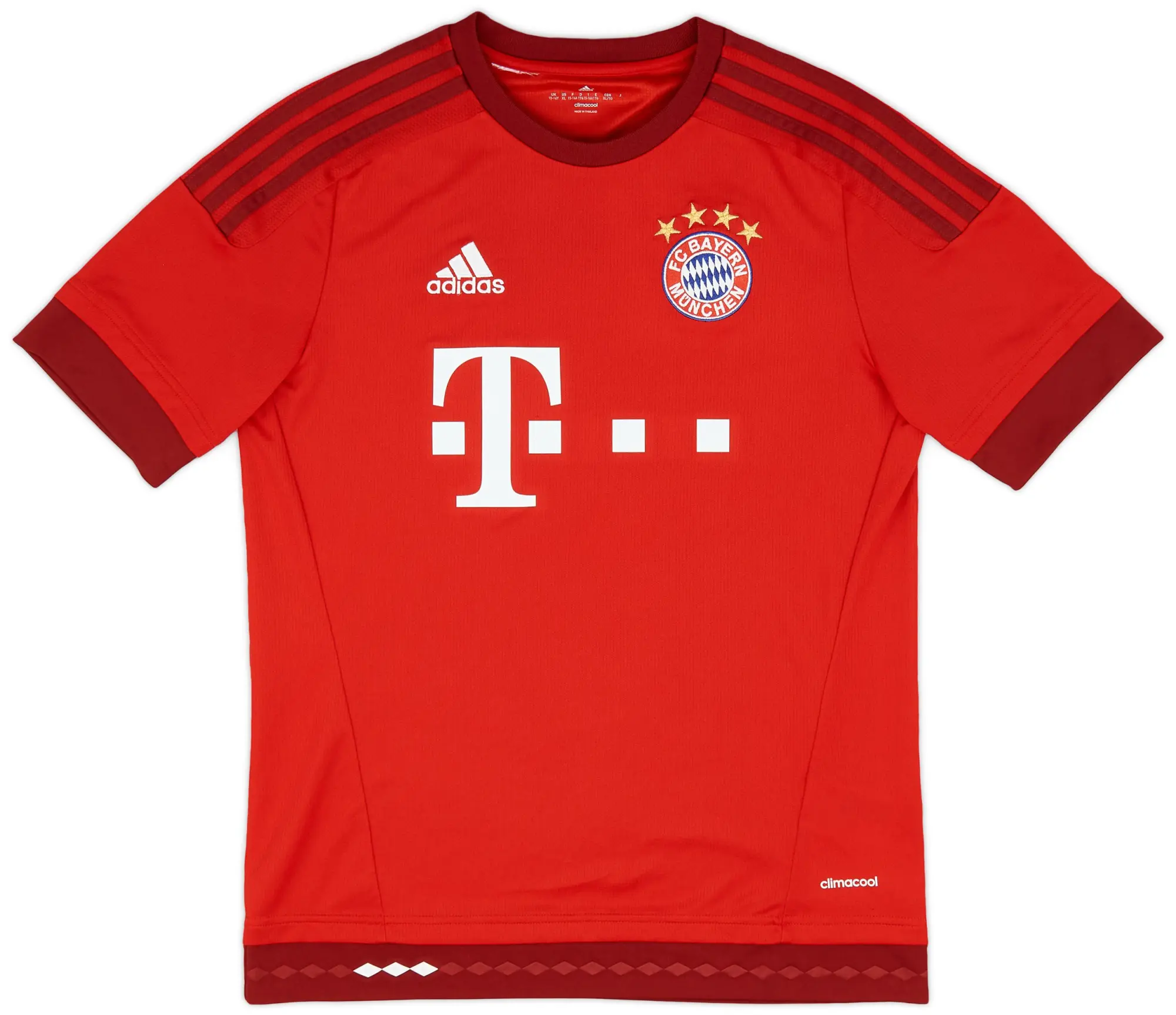 adidas 2015-16 Bayern Munich Home Shirt - 8/10 - (XL.Boys)