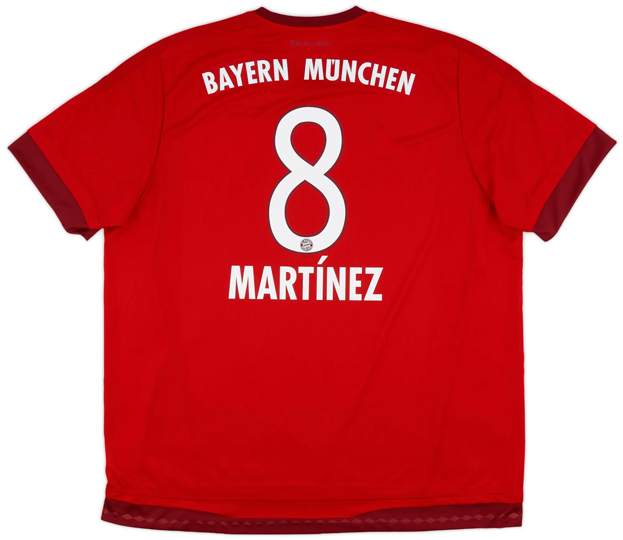 adidas 2015-16 Bayern Munich Home Shirt Martinez #8 - 9/10 - (XXL)
