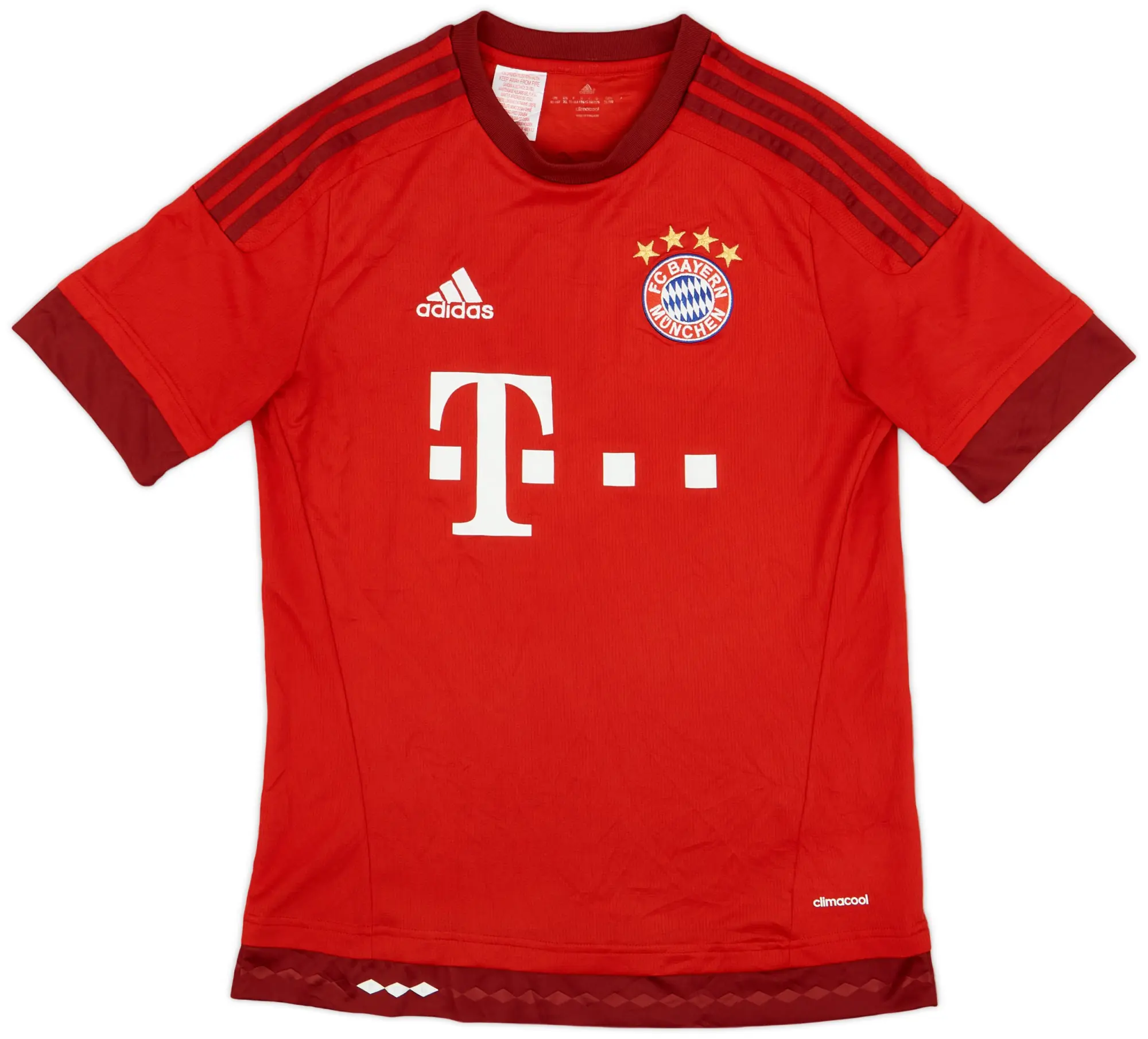 adidas 2015-16 Bayern Munich Home Shirt - 9/10 - (XL.Boys)