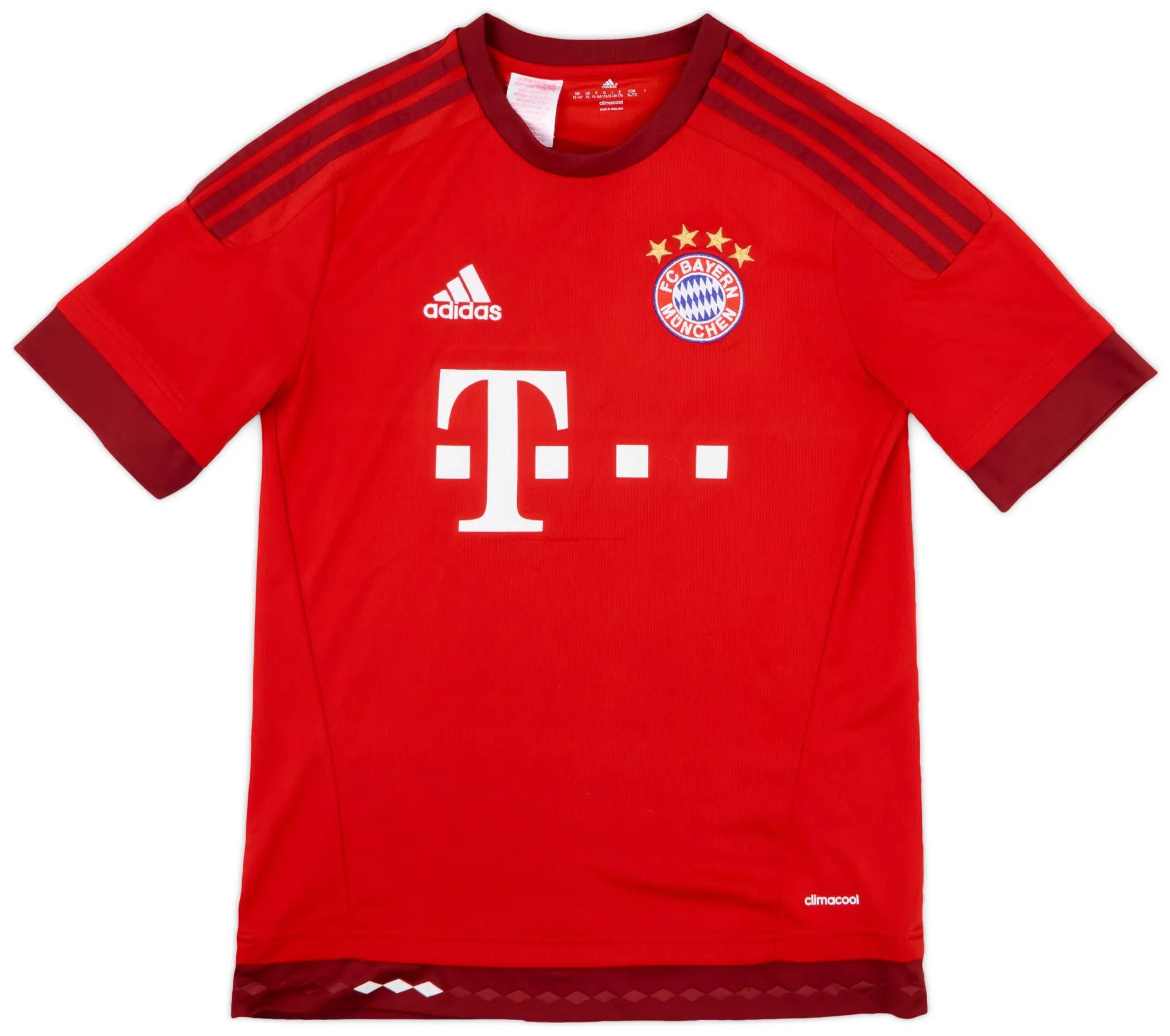 adidas 2015-16 Bayern Munich Home Shirt - 8/10 - (XL.Boys)