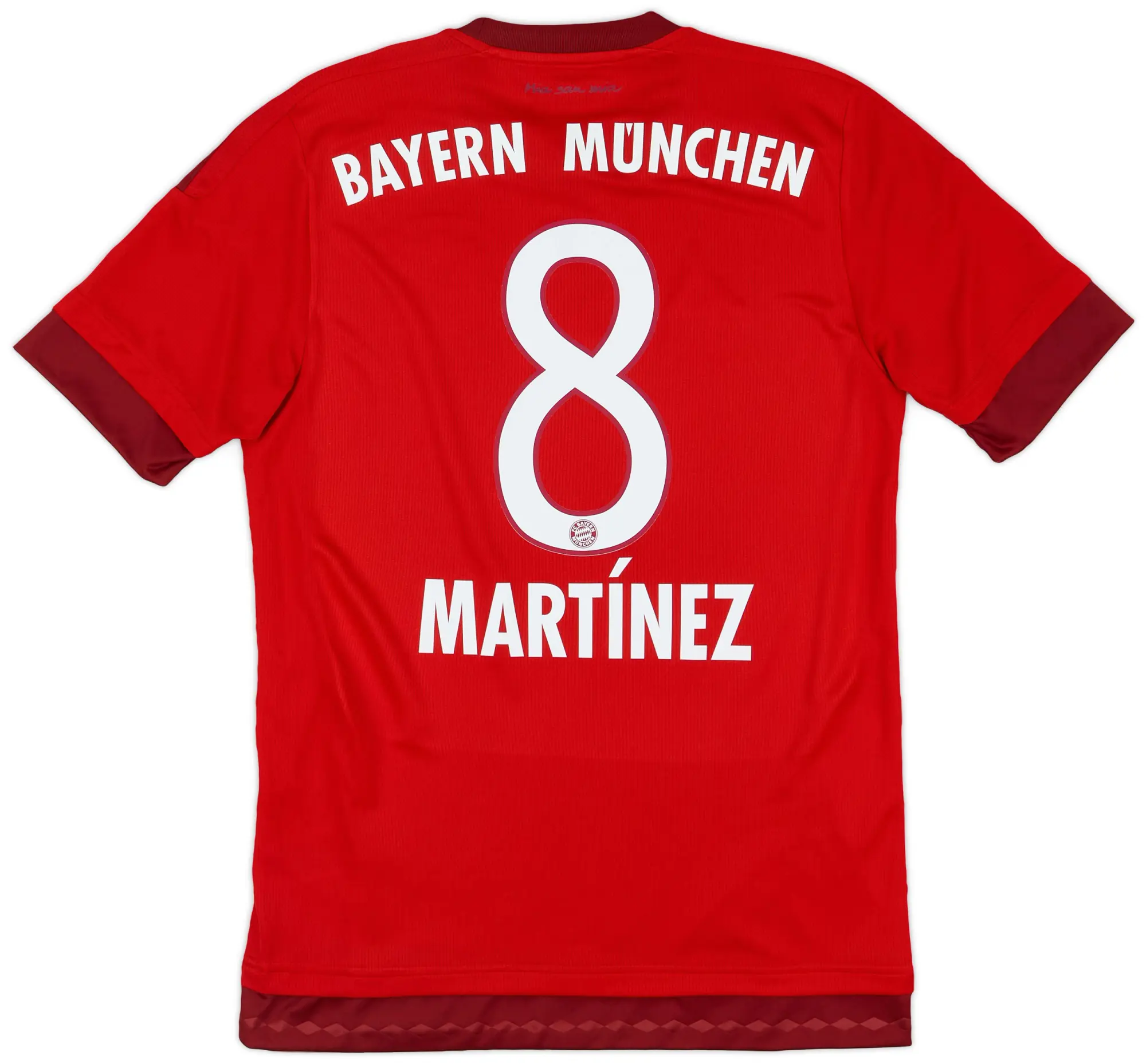 adidas 2015-16 Bayern Munich Home Shirt Martinez #8 - 9/10 - (S)